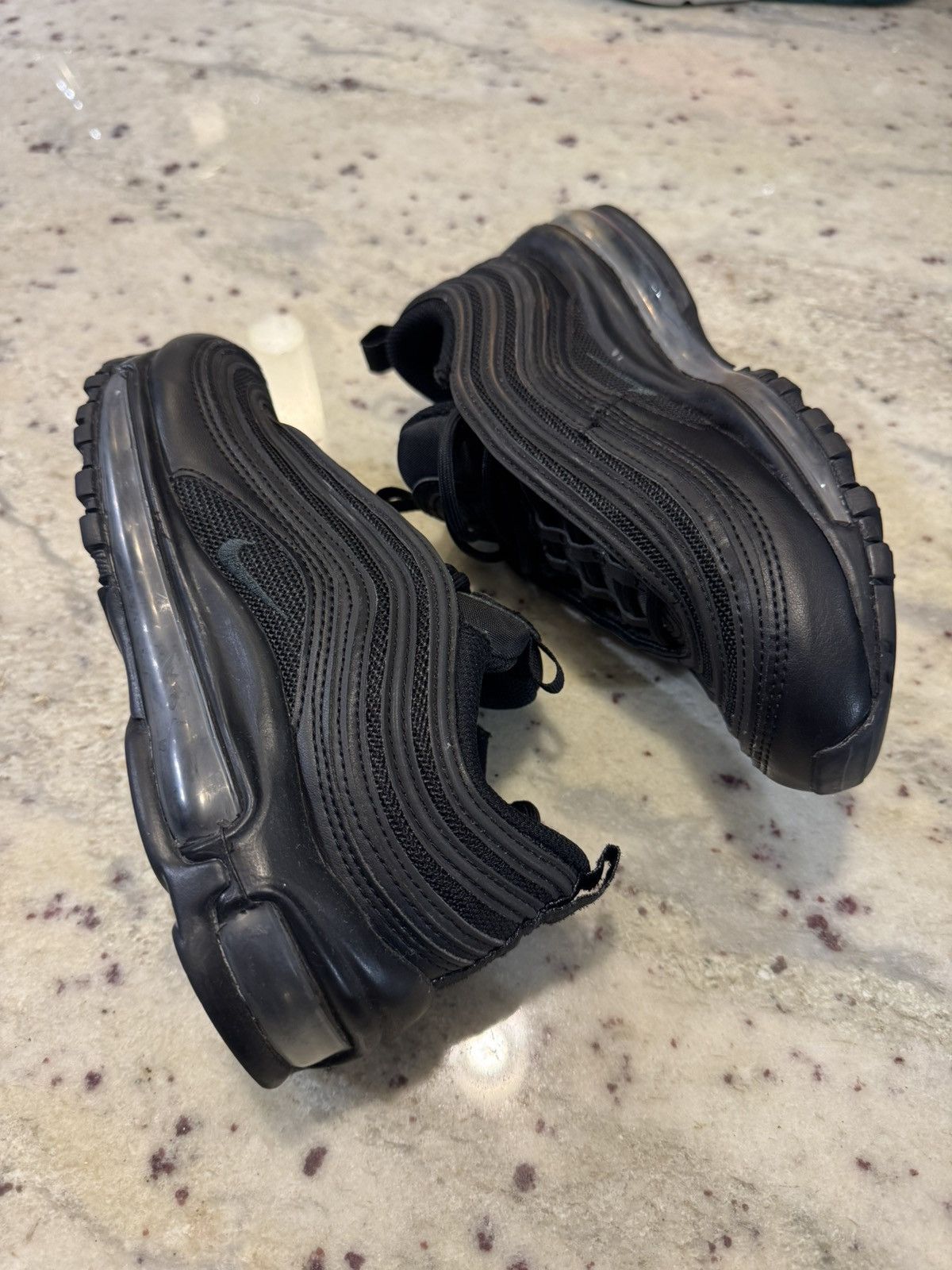 Nike Nike Air Max 97 ‘Triple Black’ Size US 6.5 / EU 39-40 - 2 Thumbnail