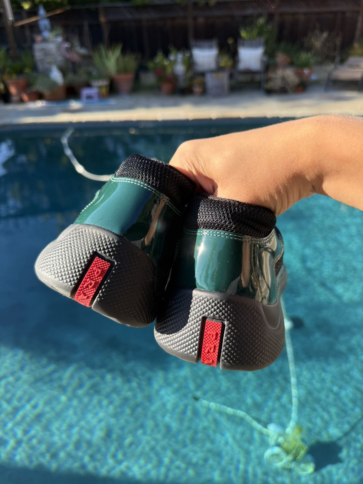 Prada Prada Cup Green/Black Size US 11 / EU 44 - 3 Thumbnail