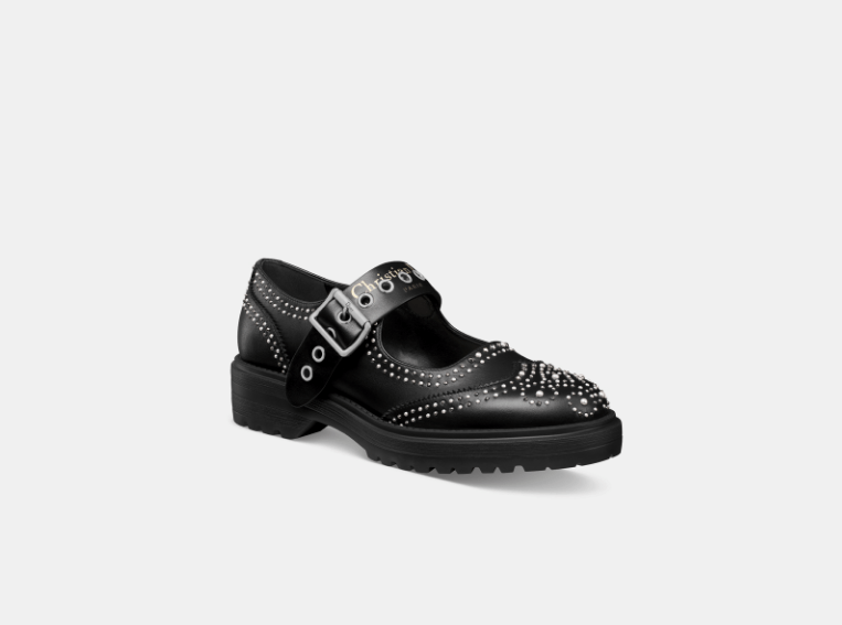 Dior o1w1db10426 KCB952 D-Society Baby Flats in Black/Silver Size US 7 / IT 37 - 2 Thumbnail