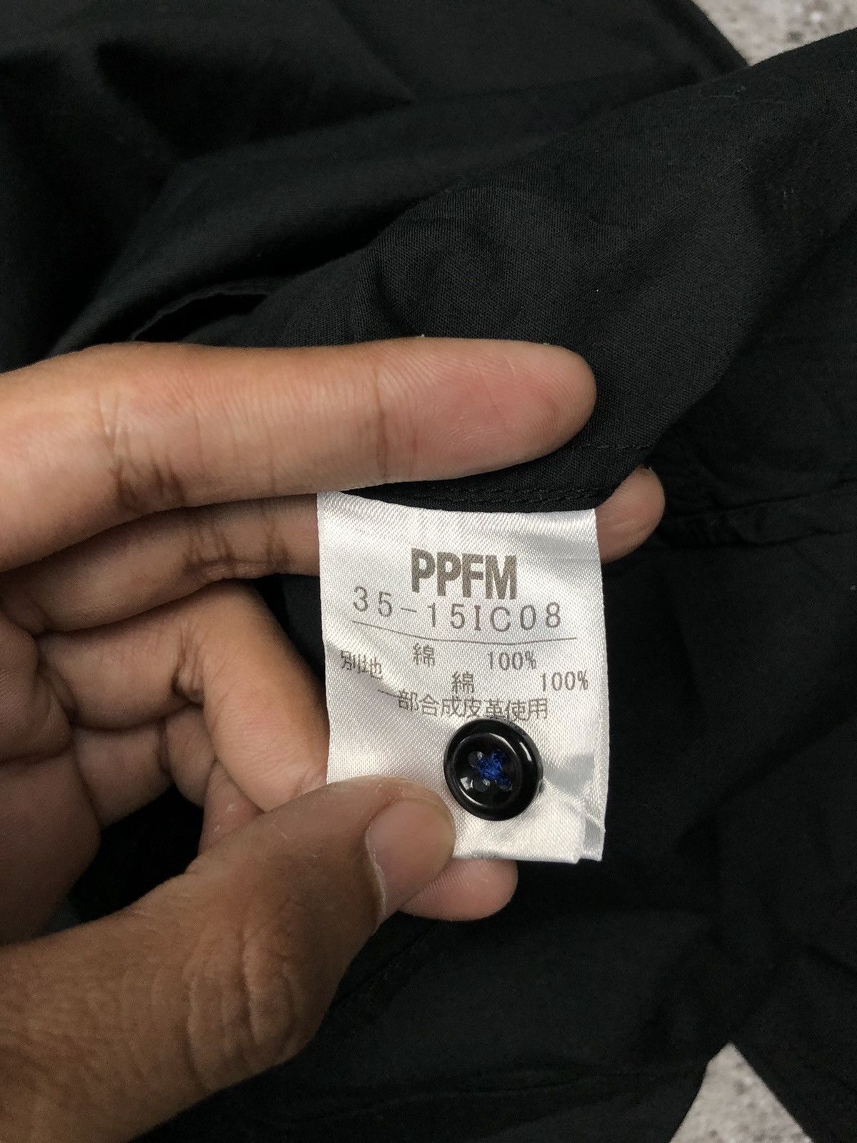 PPFM Asymmetric Black Shirt