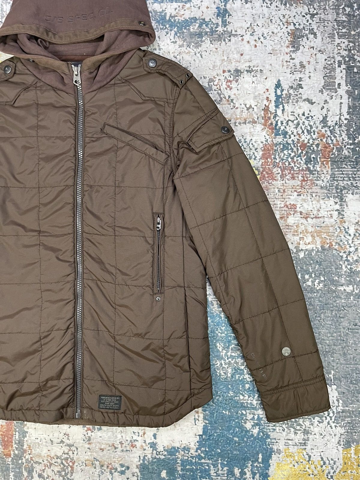 G-Star G Star RAW New Wesman Quilted Hooded Shirt Jackets Size US M / EU 48-50 / 2 - 4 Thumbnail