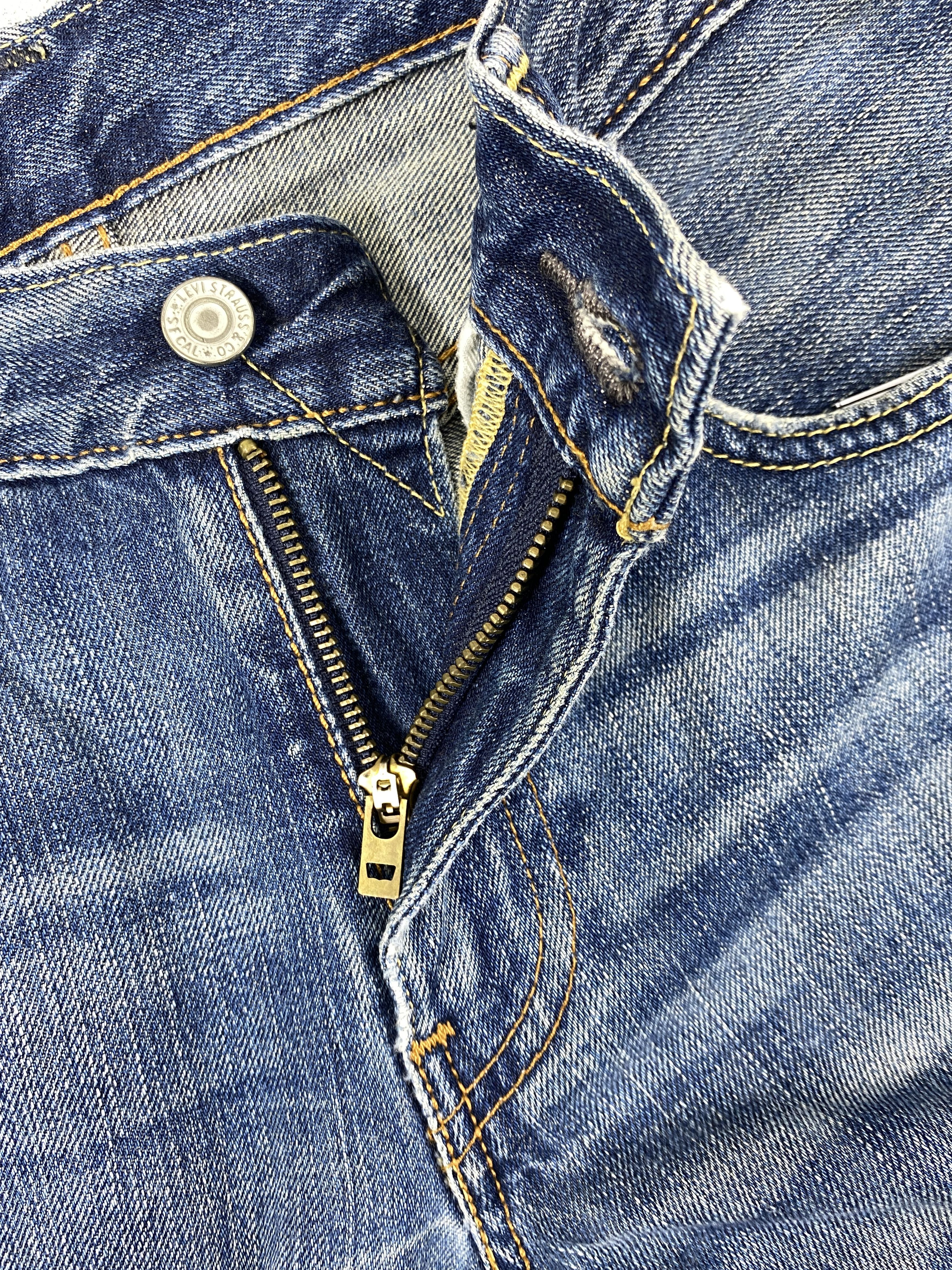 Levi's Distressed Blue Levi's 502 Jeans 29x27.5 Denim -SJ155 Size US 29 - 7 Thumbnail
