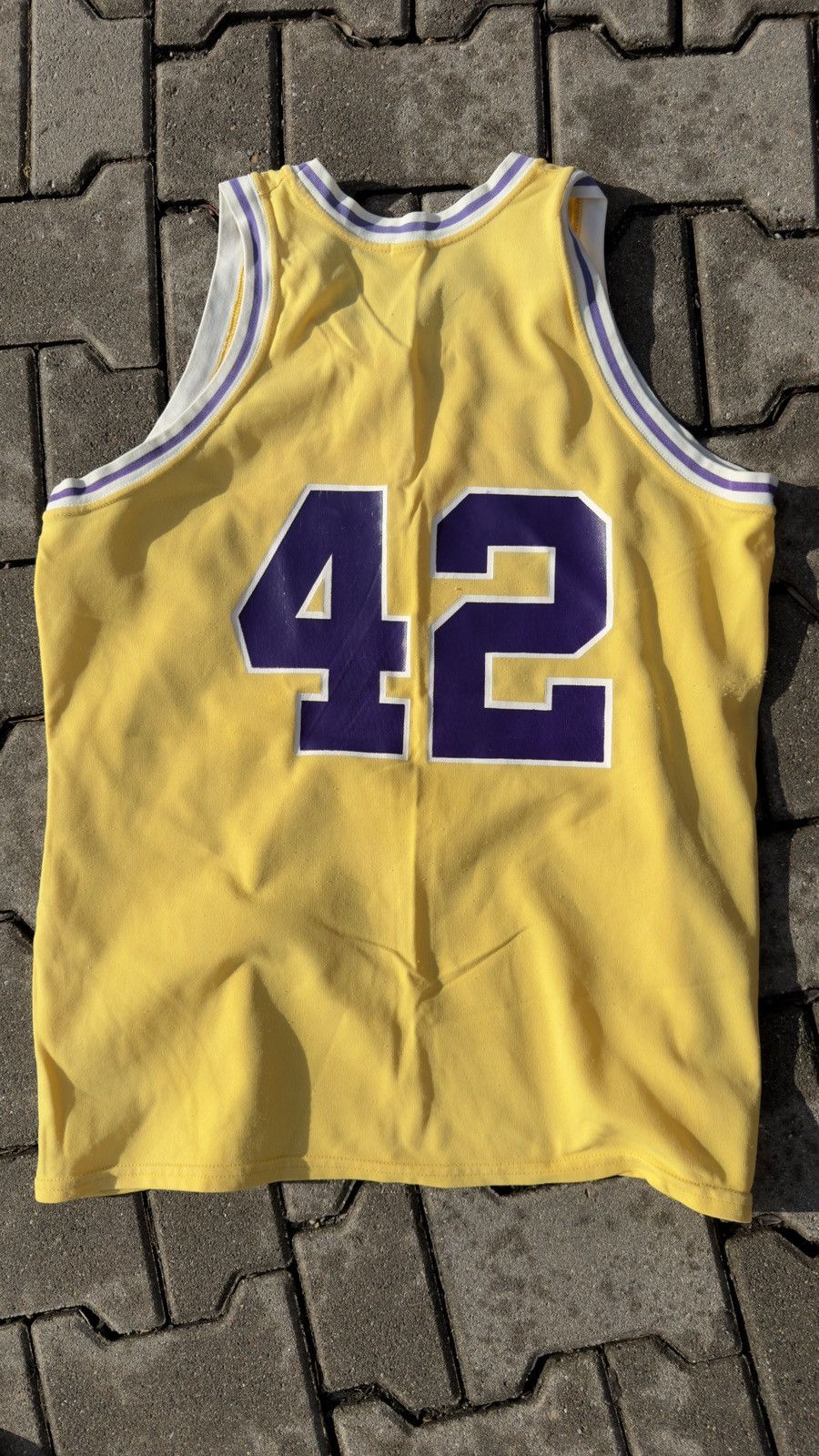 Vintage Jersey Lakers 80s Vintage Rare 42 Number James Worthy Size US XL / EU 56 / 4 - 11 Thumbnail
