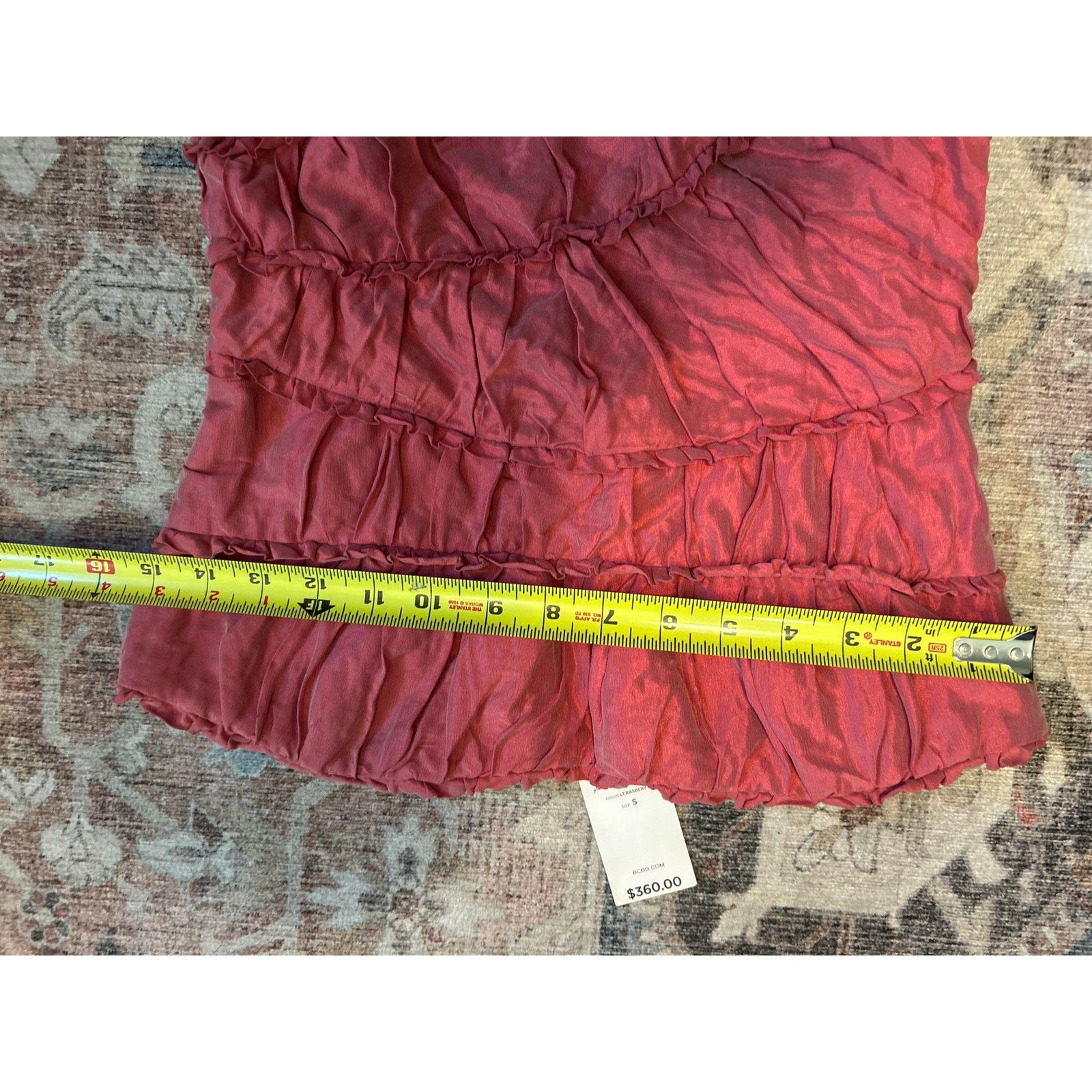 Bcbgmaxazria BCBGMaxazria NWT Strapless Dress Raspberry, Sz Small MP $360 Size S / US 4 / IT 40 - 4 Thumbnail