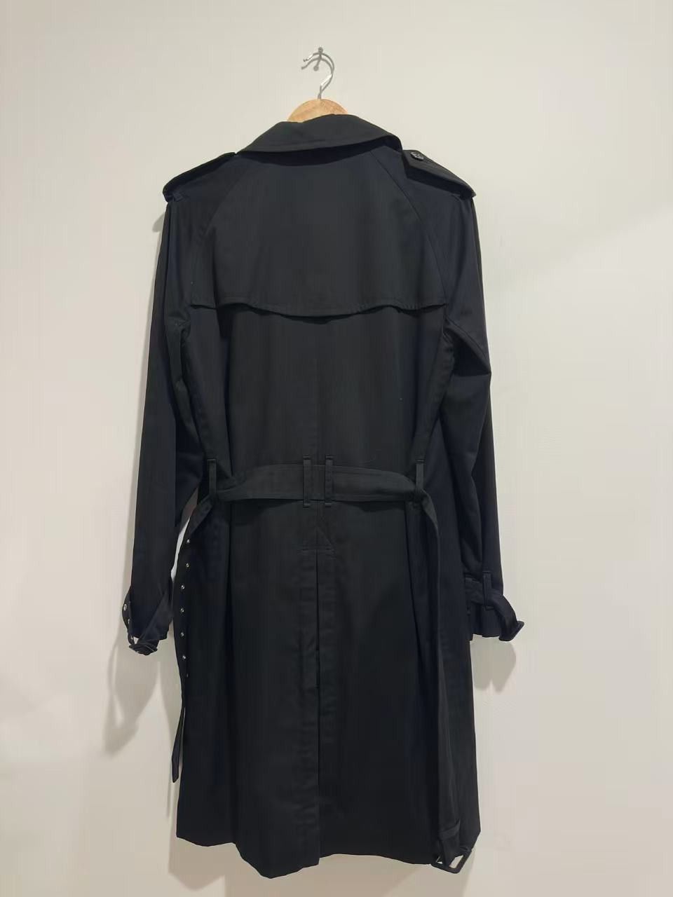 Saint Laurent Paris Saint Laurent FW13 Black Trench Coat Size US M / EU 48-50 / 2 - 2 Thumbnail