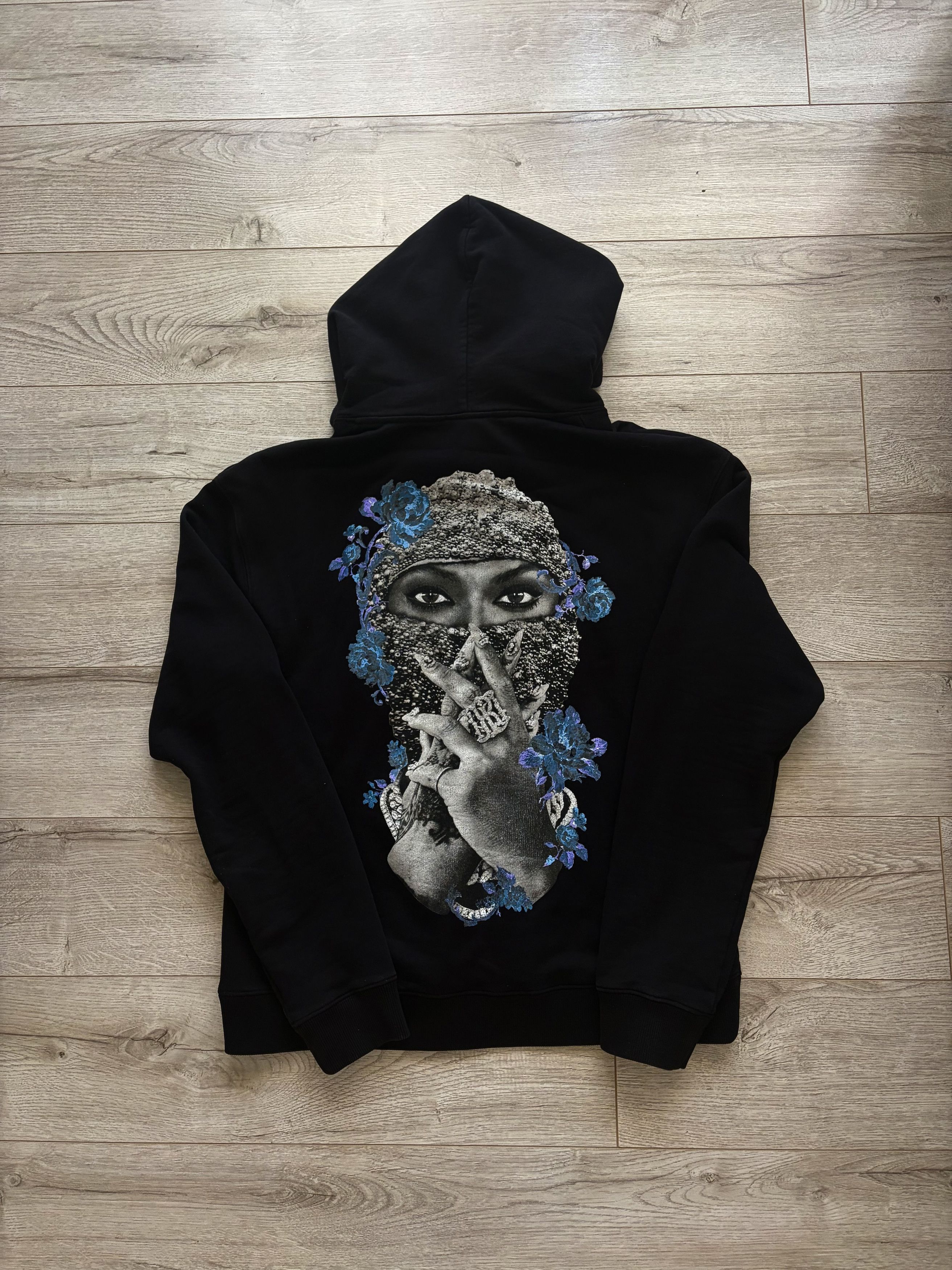 Ih Nom Uh Nit IH NOM UH NIT Woman Face Floral Hoodie Size US M / EU 48-50 / 2 - 1 Thumbnail