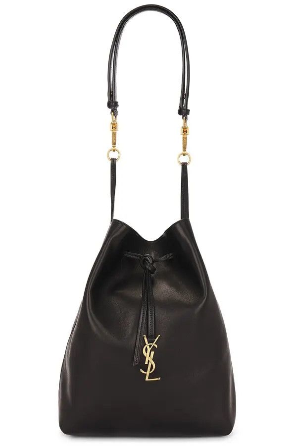 Saint Laurent Paris o1bcso1str1225 Size:OS/Paris Vii Pouchon in Black Size ONE SIZE - 1 Thumbnail