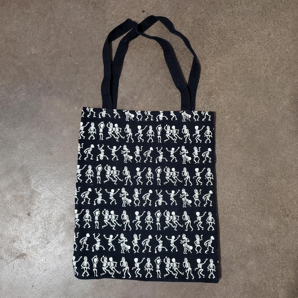 H&M Black White Skeleton H&M Storage Tote Size ONE SIZE - 2 Thumbnail