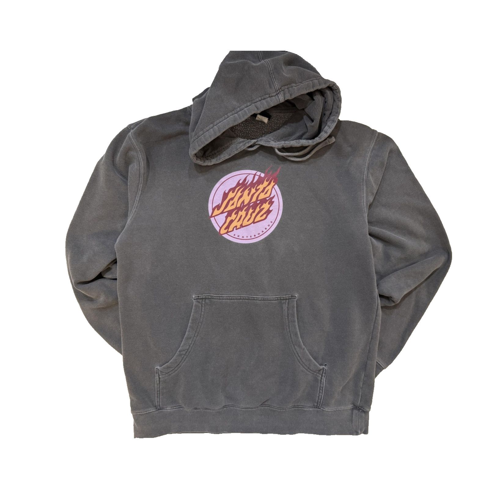 Santa Cruz Skateboards Santa Cruz Hoodie Mens MED Gray Flame Dot Skateboards Y2K Size US M / EU 48-50 / 2 - 1 Thumbnail