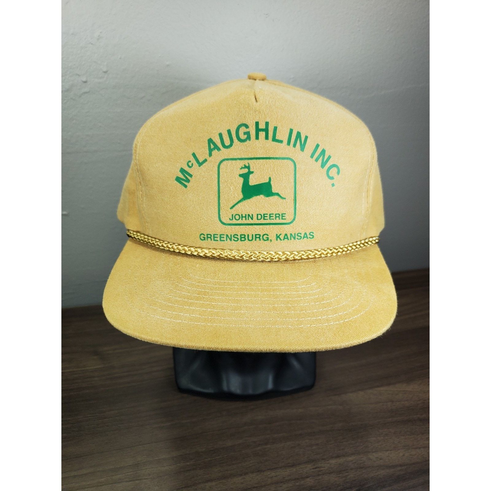 John Deere × Vintage John Deere McLaughlin Inc Greensburg Kansas Snapback Hat Cap Size ONE SIZE - 1 Thumbnail