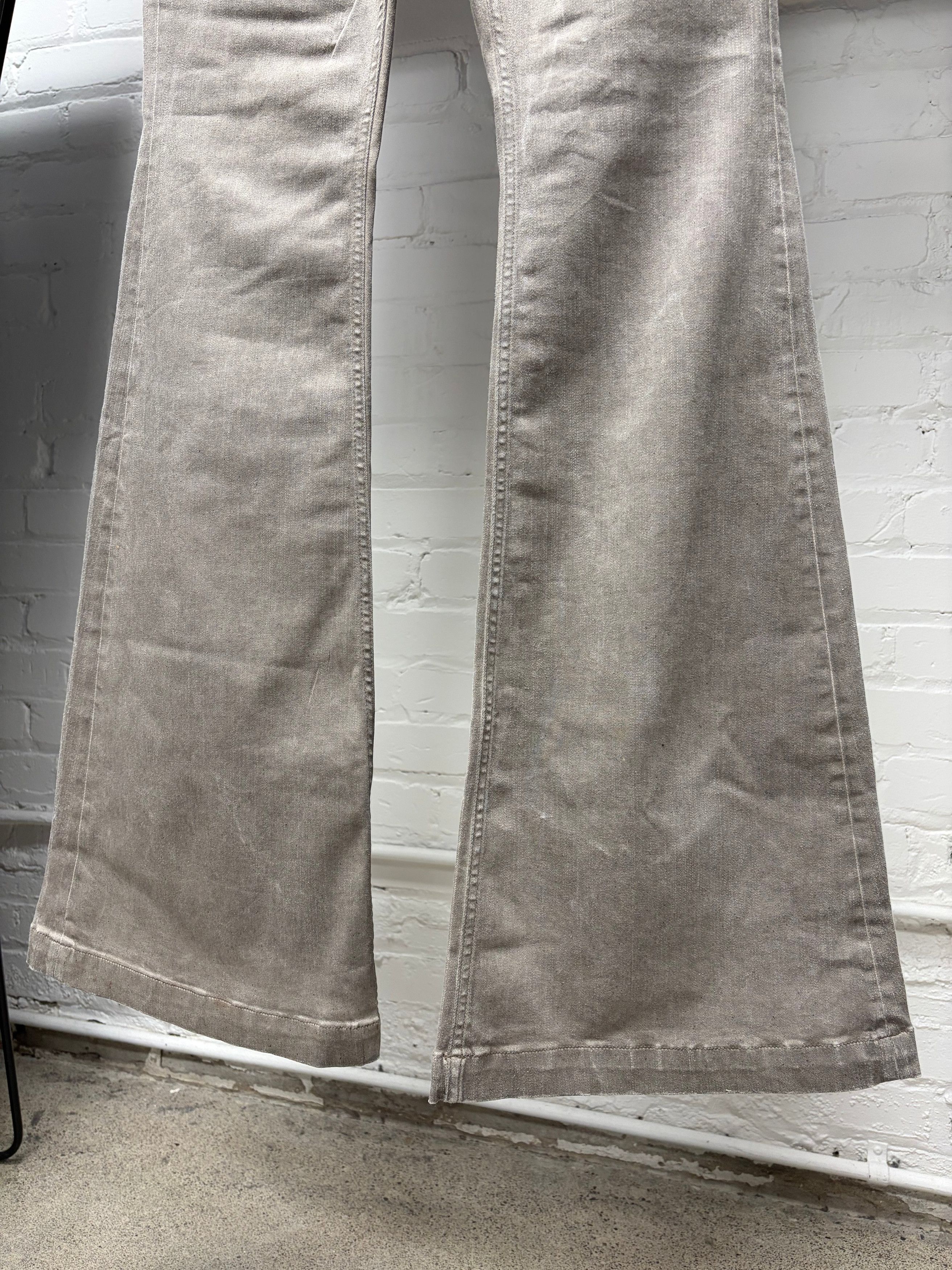 Rick Owens Rick Owens ‘Bolans’ Dust Brown Flared Leg Denim Size US 30 / EU 46 - 2 Thumbnail