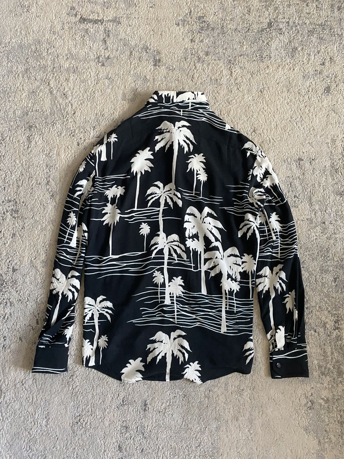 Celine × Hedi Slimane Celine - SS21 Palm Tree Long Sleeve Shirt Size US M / EU 48-50 / 2 - 5 Thumbnail