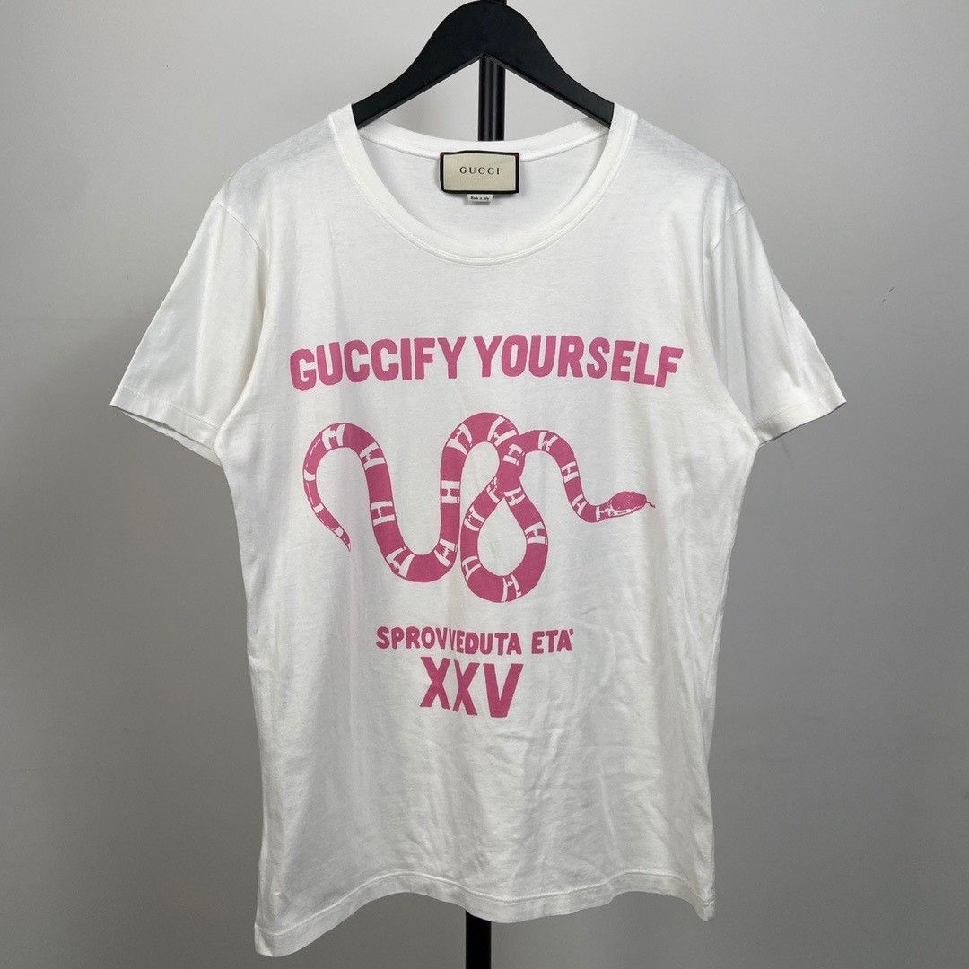 Gucci Gucci pink snake short sleeves Nextarrow-2412 Size US XS / EU 42 / 0 - 1 Thumbnail