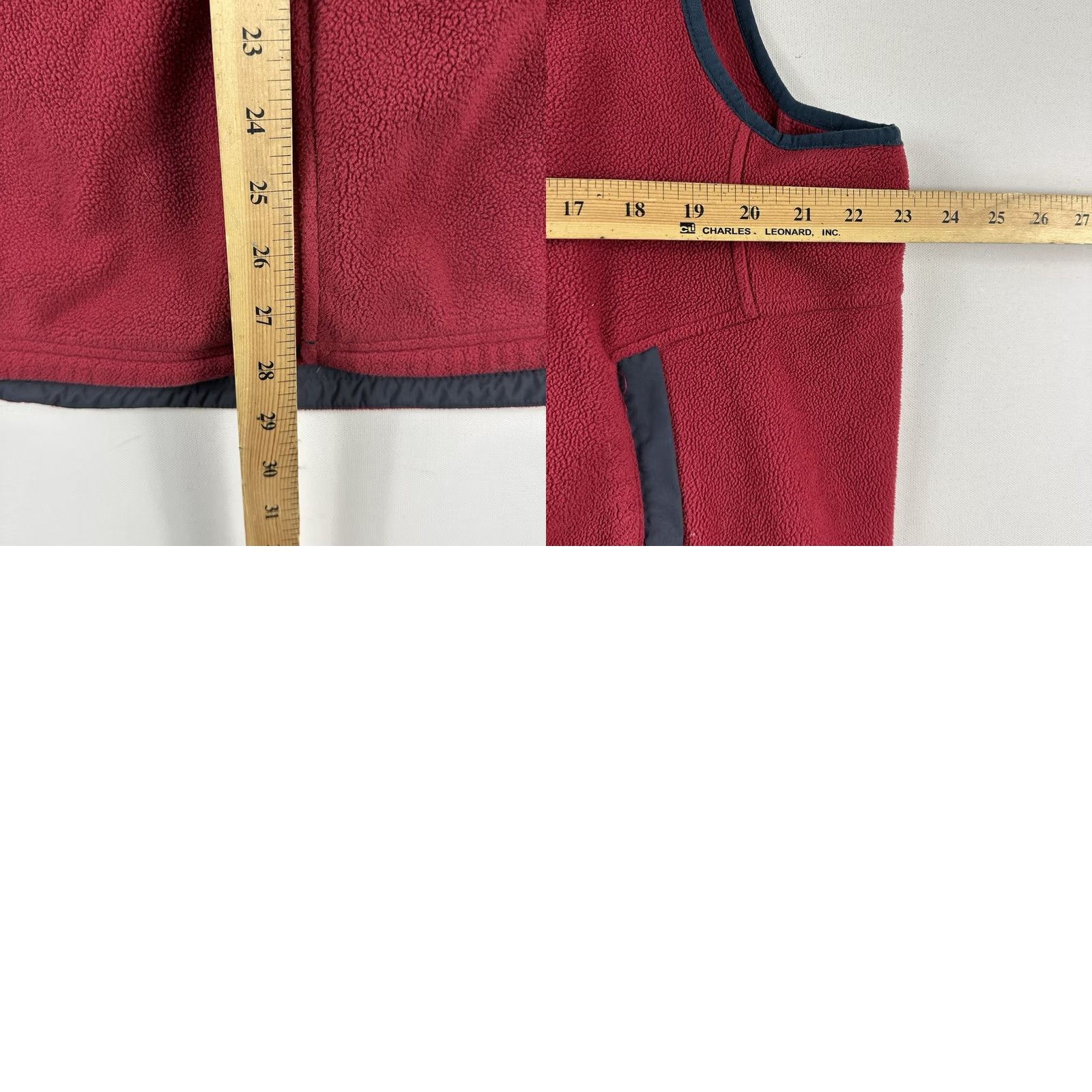 Vintage VINTAGE LL Bean Outdoors All Conditions Fleece Vest Men Large Polartec Wind Pro Red Gray Vest Mens L Football Size US L / EU 52-54 / 3 - 8 Thumbnail