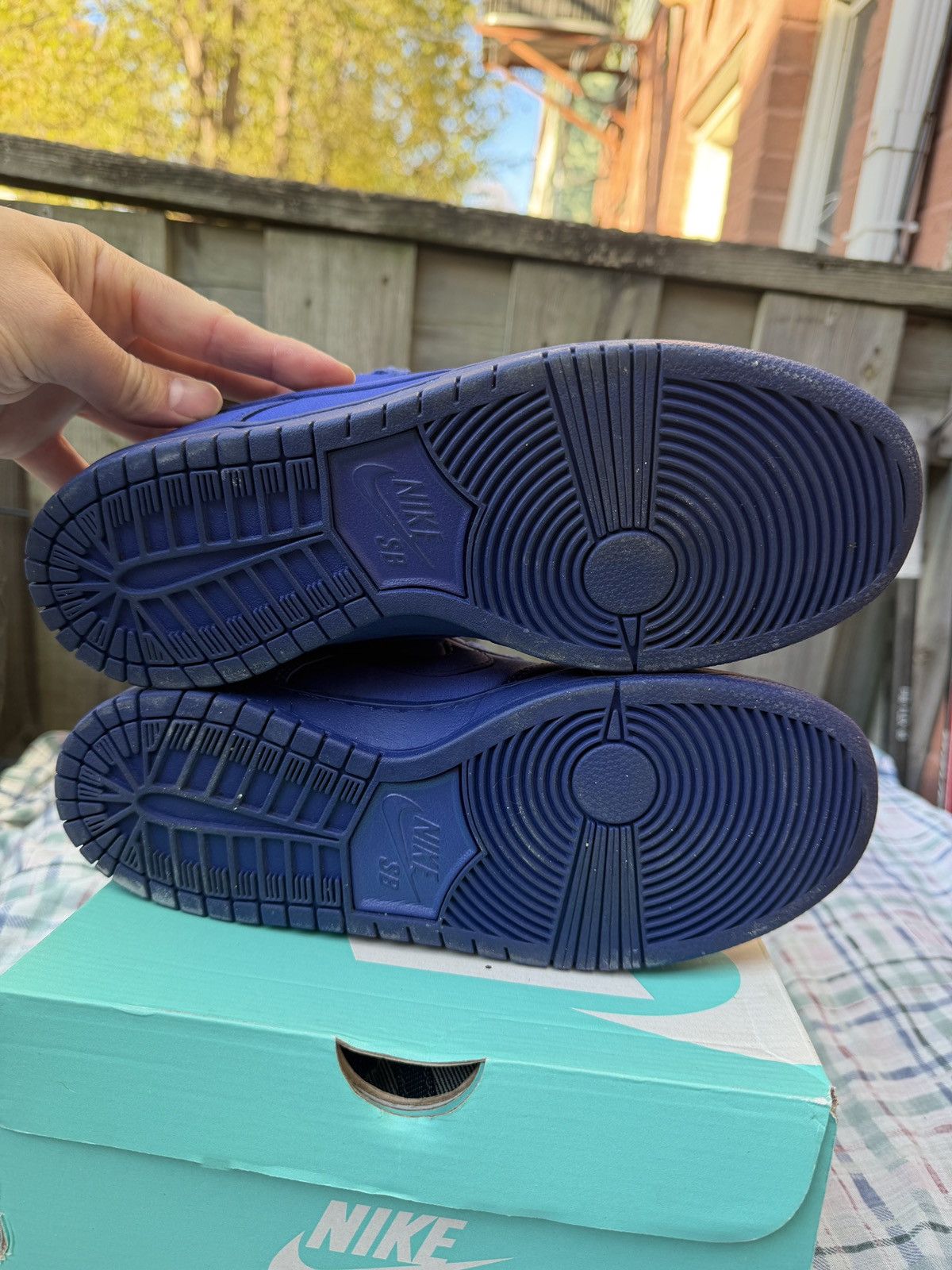 Nike Nike Dunk SB Low NBA Deep Royal Blue Satin Size US 8 / EU 41 - 6 Thumbnail