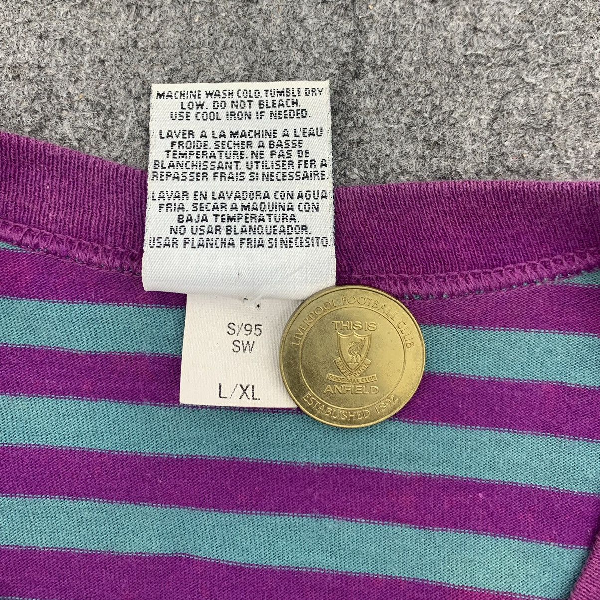 Adidas × Vintage Vintage 90’s Adidas Striped T-Shirt Size US XL / EU 56 / 4 - 6 Thumbnail