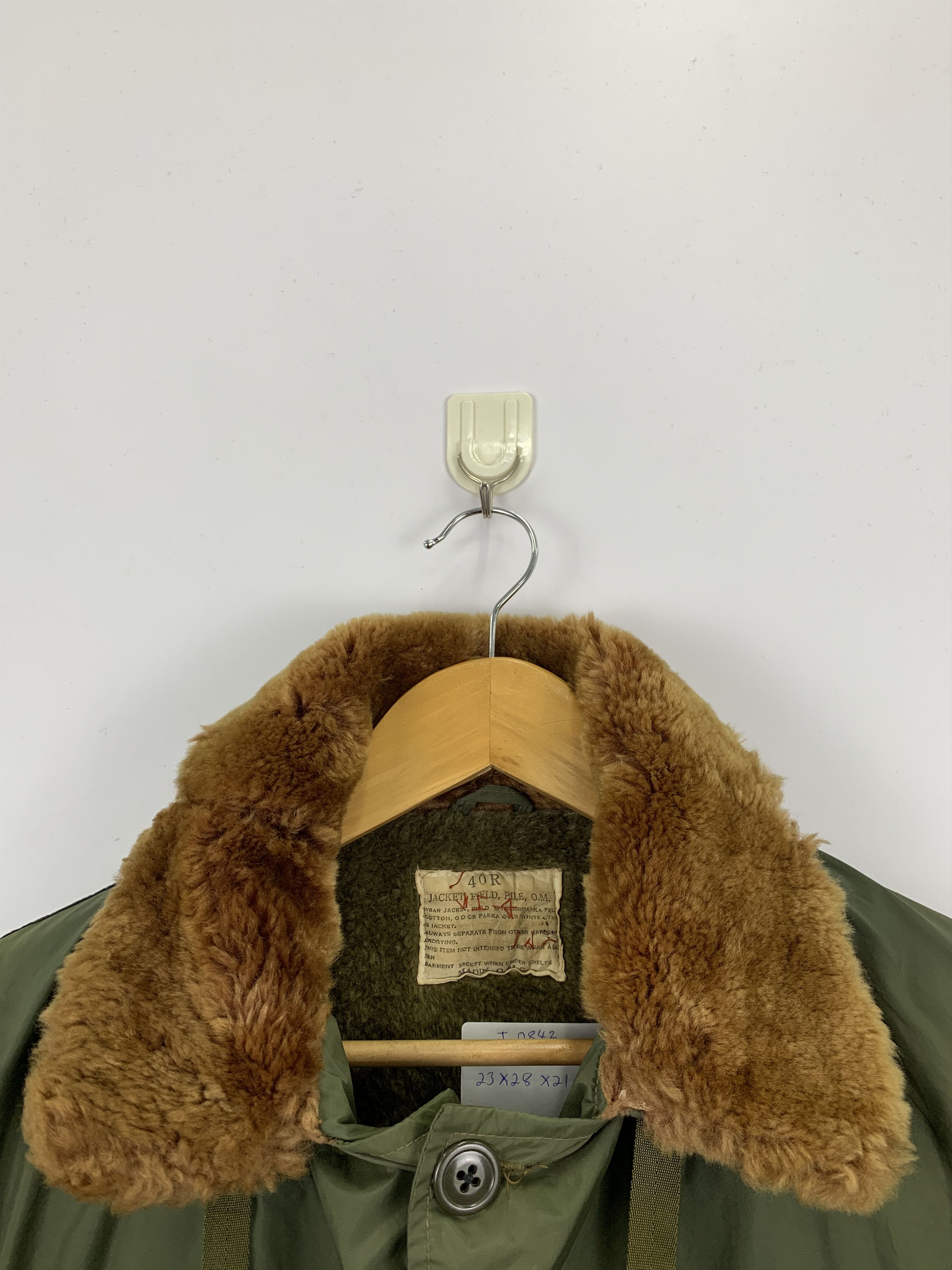 Vintage Vintage 80s Military Parka Sherpa Jacket J0843 Size US M / EU 48-50 / 2 - 5 Thumbnail