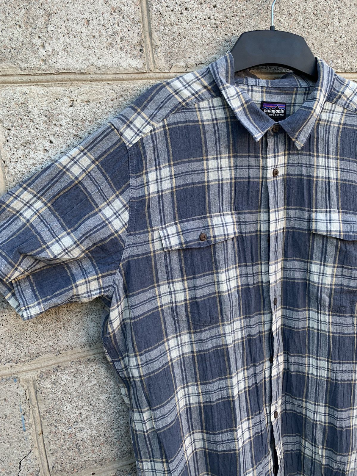 Japanese Brand × Patagonia × Vintage Patagonia Vintage Striped Shirt Short Sleeve Size US XL / EU 56 / 4 - 2 Thumbnail