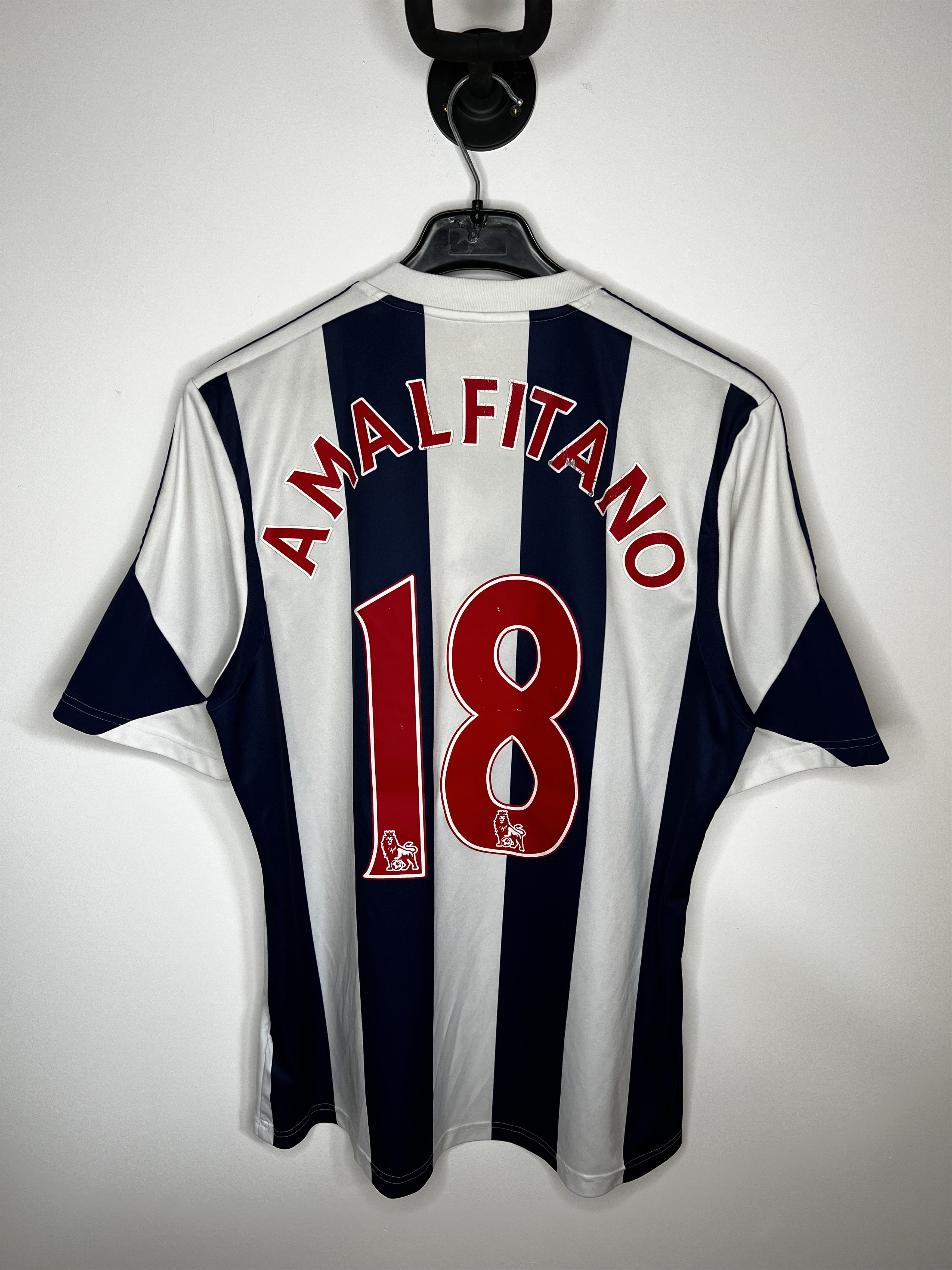 Adidas WEST BROMWICH ALBION 2014 HOME FOOTBALL SHIRT SOCCER JERSEY Size US L / EU 52-54 / 3 - 1 Thumbnail