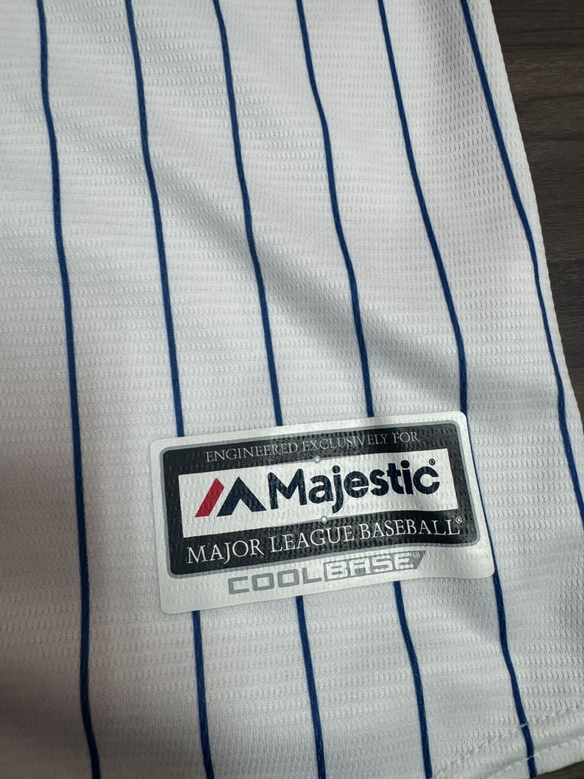 Majestic Majestic New York Mets Cool Base MLB Pinstripe Jersey Size US M / EU 48-50 / 2 - 2 Thumbnail