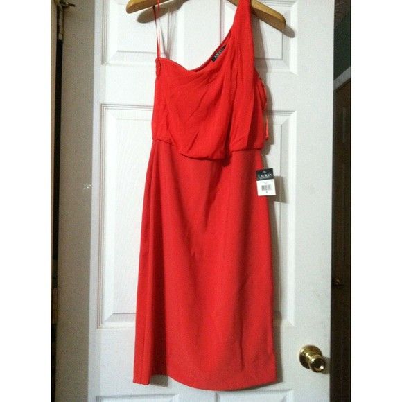 Ralph Lauren RALPH LAUREN WOMENS NEW 95%PLYSTR 5%ELASTANE DRESS SIZE:8 Size M / US 6-8 / IT 42-44 - 1 Thumbnail