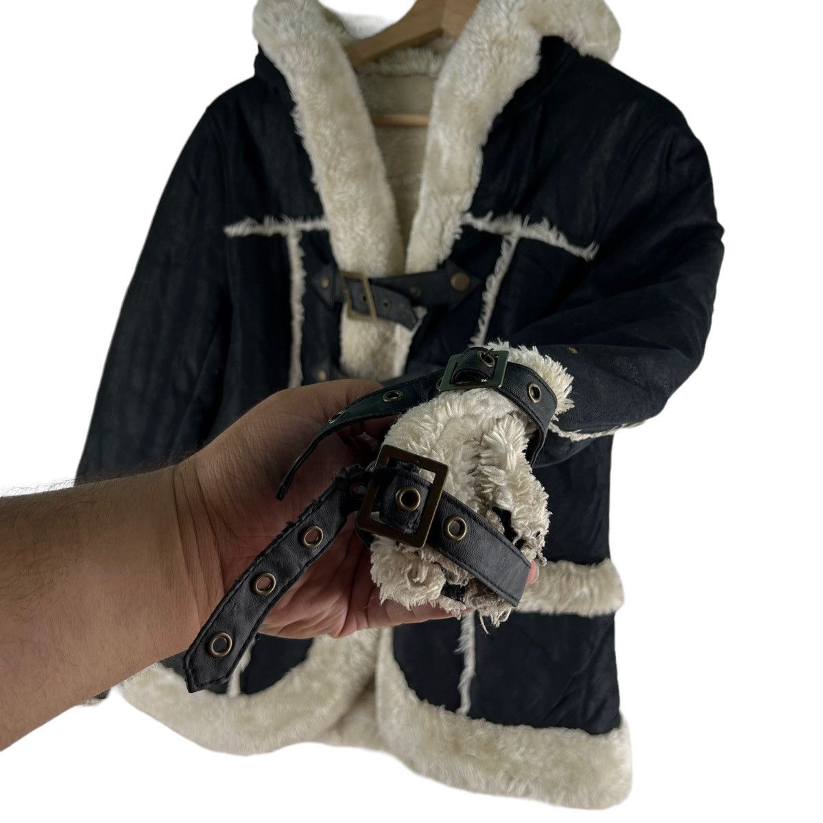 Japanese Brand d.i.a. Shearling Jacket Mink Fur Lining Issey Miyake Design Size US M / EU 48-50 / 2 - 8 Thumbnail