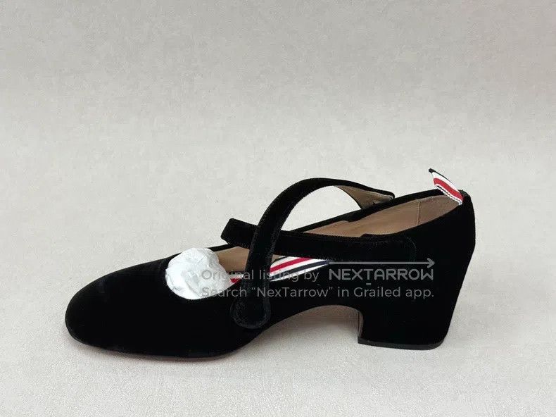Thom Browne Thom Browne Silk velvet Mary Jane women's shoes Size US 5.5 / IT 35.5 - 3 Thumbnail