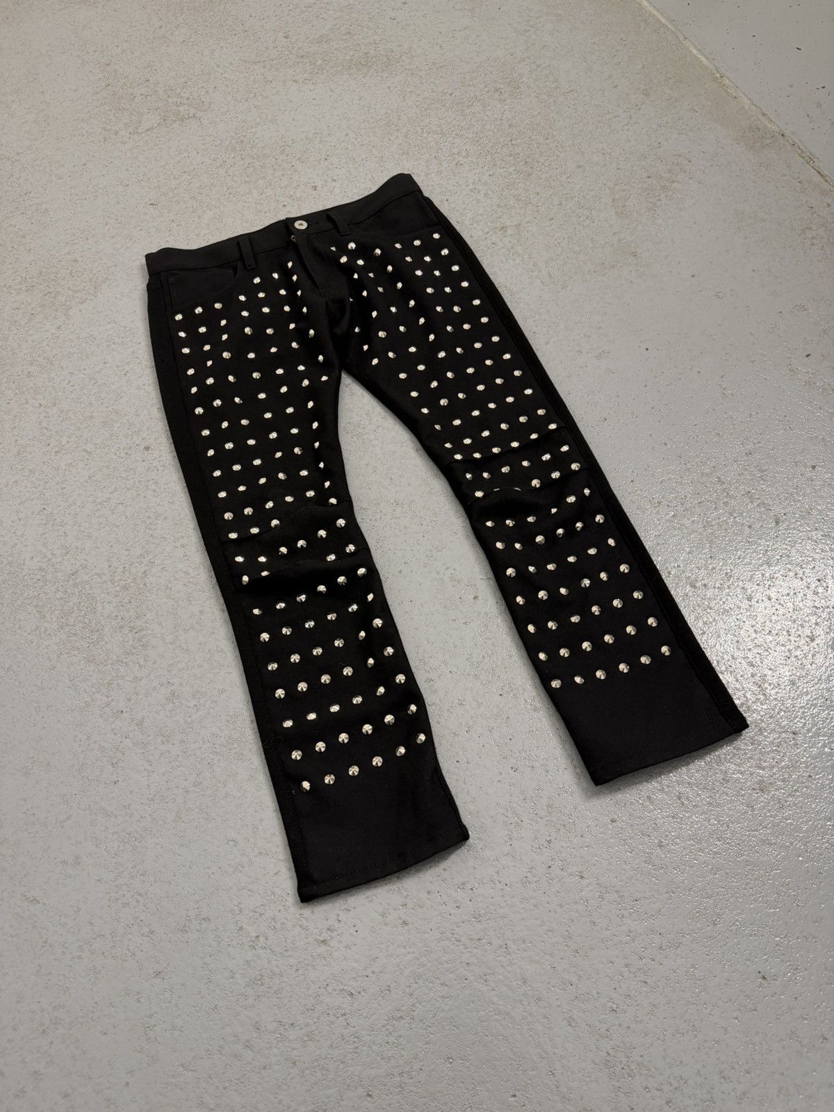 Junya Watanabe Junya Watanabe Studded Crop Ponte Pants Size 28" / US 6 / IT 42 - 2 Thumbnail