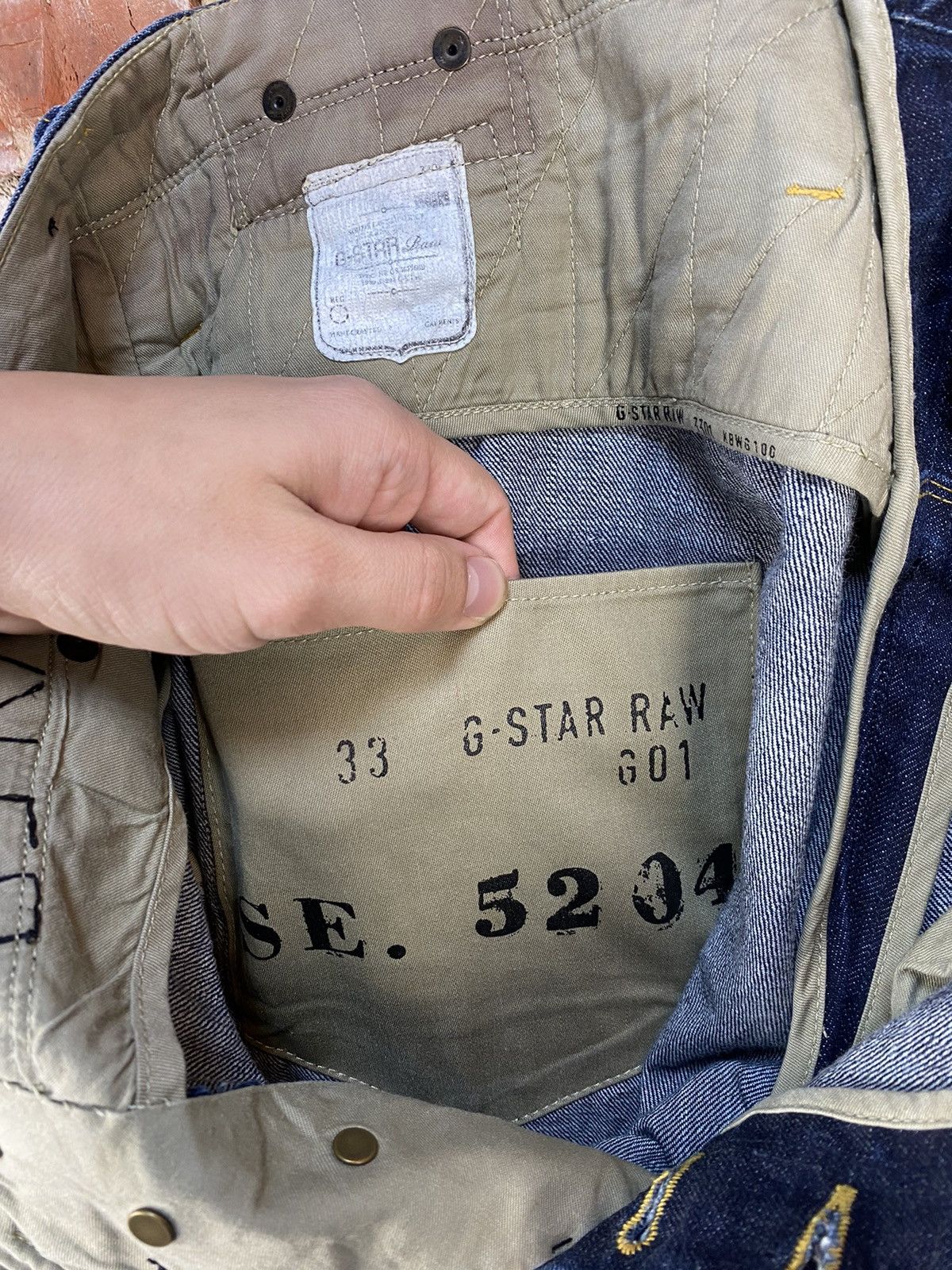 G-Star G-Star Raw Lumber Original Handcrafted Selvedge Denim Jeans Size US 36 / EU 52 - 14 Thumbnail