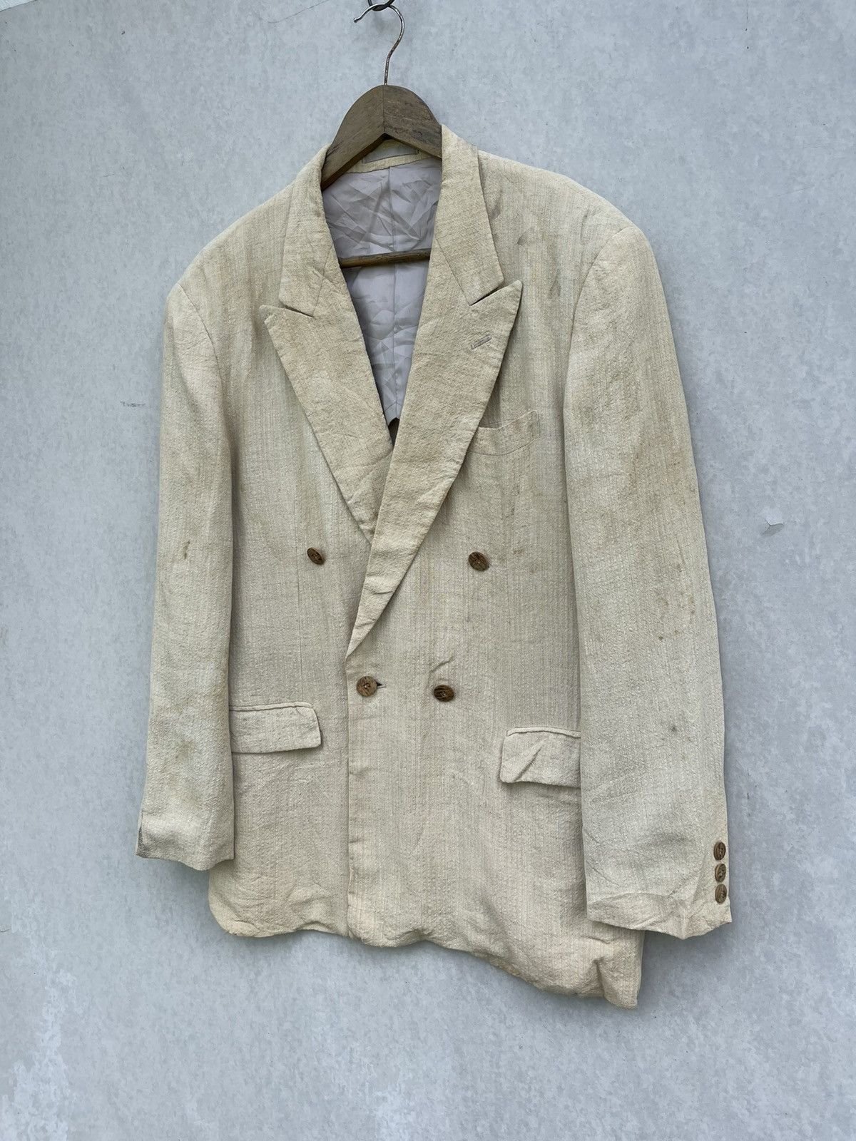 Issey Miyake × Tete Homme × Vintage 🔥Vintage Tete Homme by Katoh Kazutaka Double Breasted Blazer Size US S / EU 44-46 / 1 - 5 Thumbnail