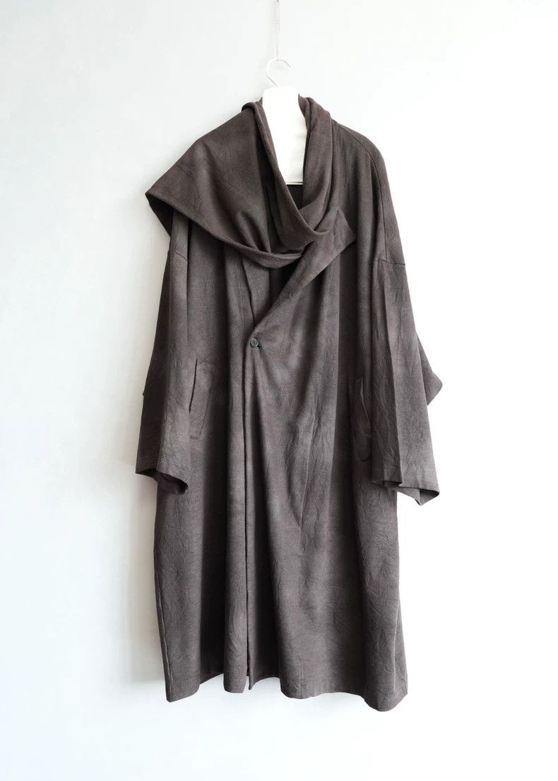 Yohji Yamamoto Yohji Yamamoto21 AW Dyed Scarf Coat 2503-Nextarrow Size US L / EU 52-54 / 3 - 1 Thumbnail