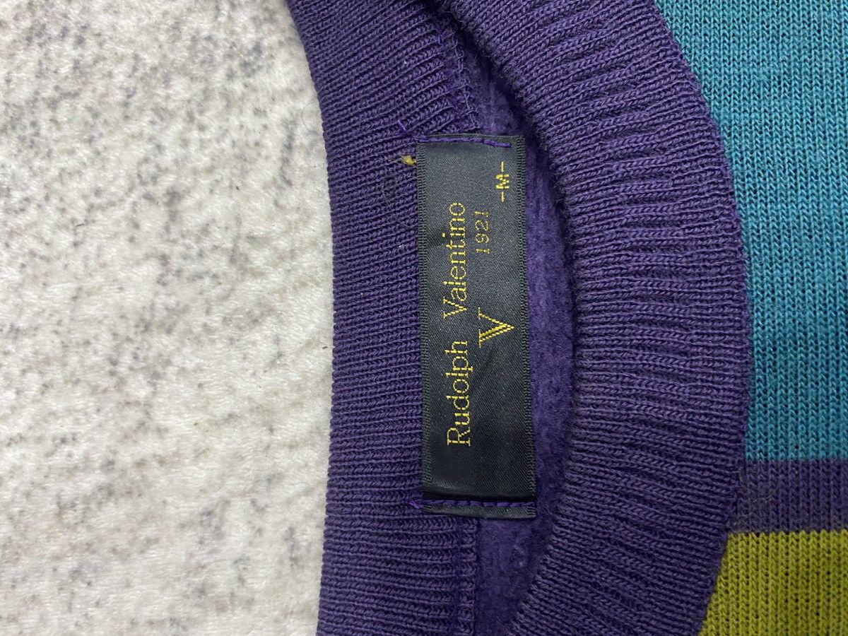 Vintage 90s Rudolph Valentino Crewneck Sweater Embroidery Logo Size US M / EU 48-50 / 2 - 4 Thumbnail