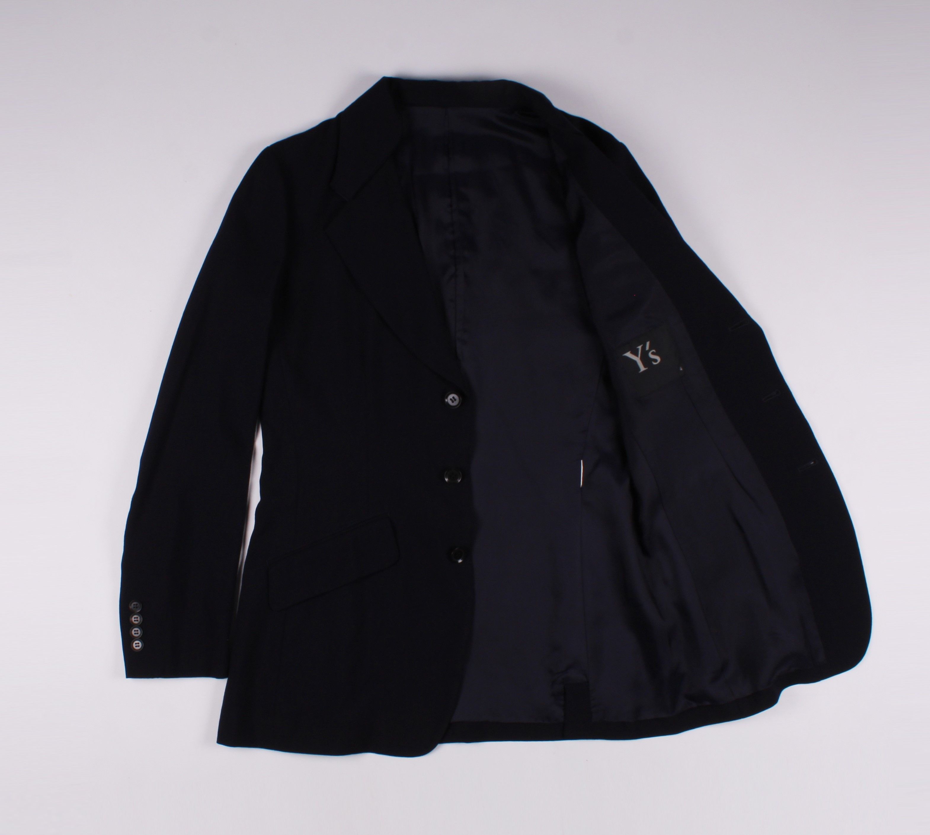 Y's × Yohji Yamamoto Y's Yohji Yamamoto Wool Navy Blazer Jacket Size M / US 6-8 / IT 42-44 - 6 Thumbnail