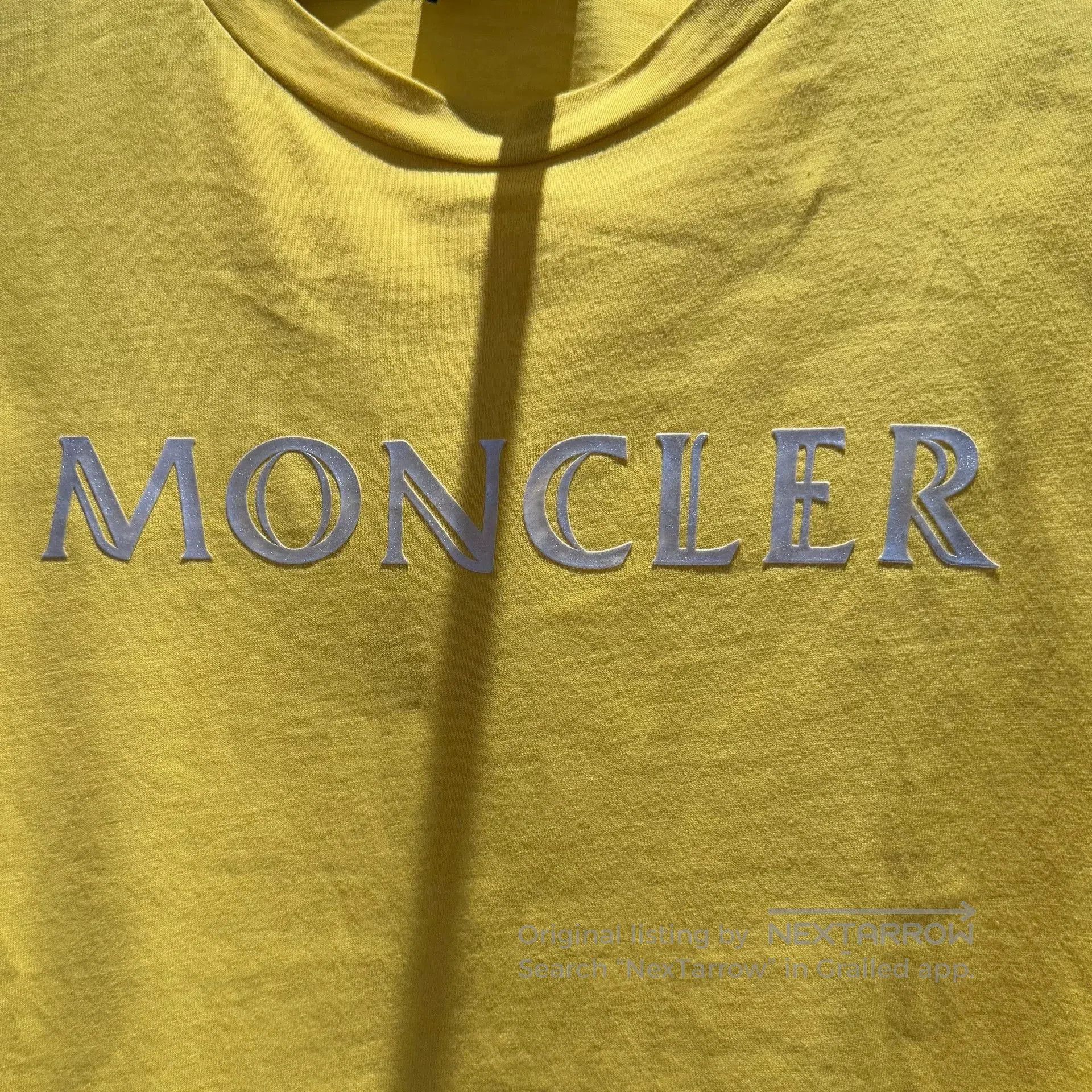Moncler moncler yellow short sleeve logo t. Size US M / EU 48-50 / 2 - 2 Thumbnail