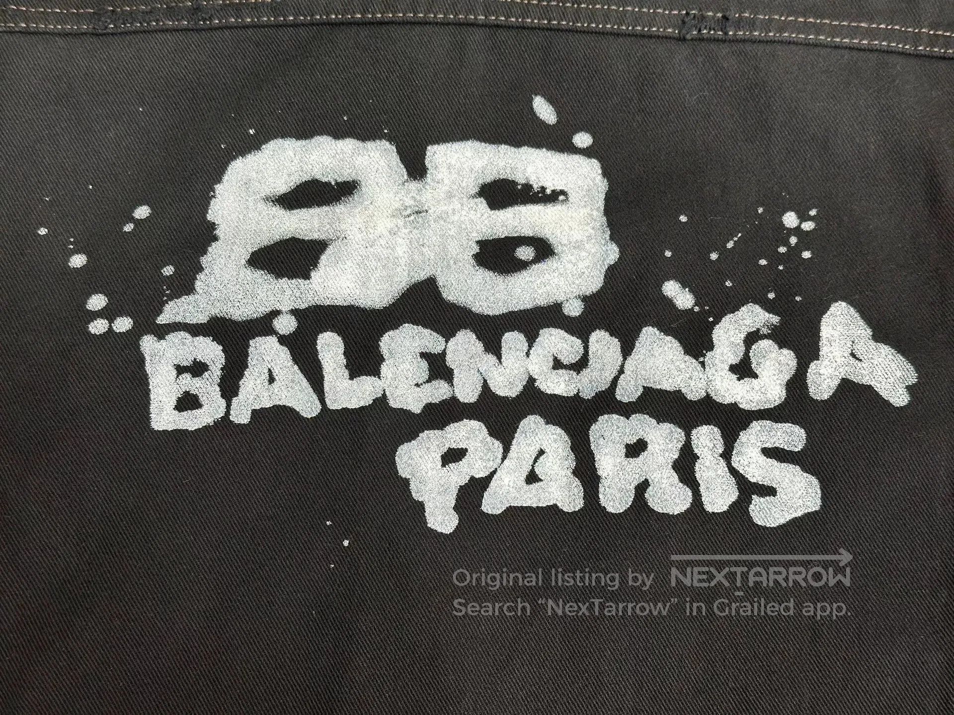 Balenciaga Balenciaga Letter Pattern Single-Breasted Jacket. Size US L / EU 52-54 / 3 - 3 Thumbnail