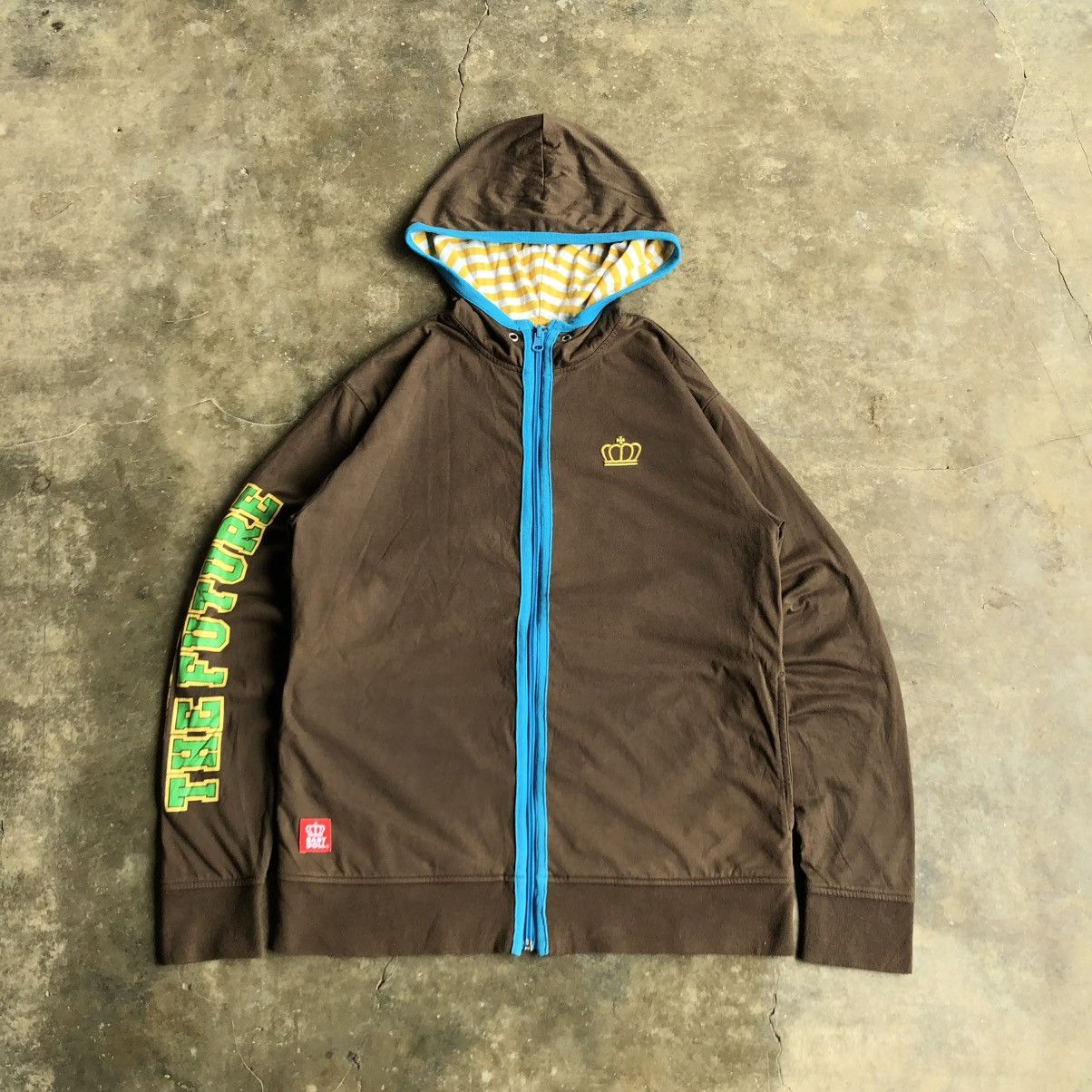 Hysteric Glamour 2000s Baby Doll Reversible Ziphoodie Brown/Striped Lgb Size US M / EU 48-50 / 2 - 2 Thumbnail