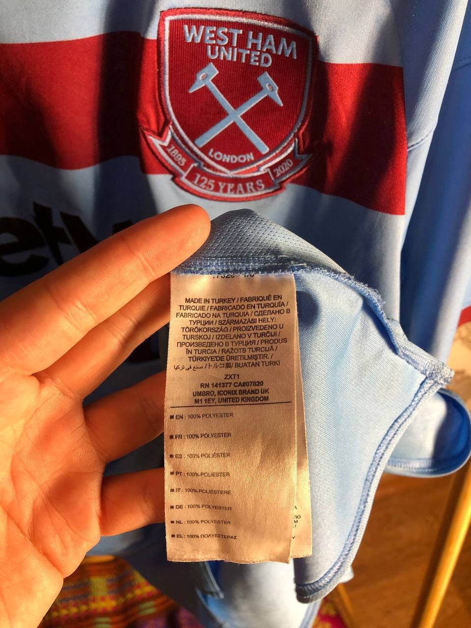 Umbro × Vintage VERY RARE UMBRO WEST HAM UNITED ENGLAND SOCCER JERSEY RETRO Size US XL / EU 56 / 4 - 9 Thumbnail