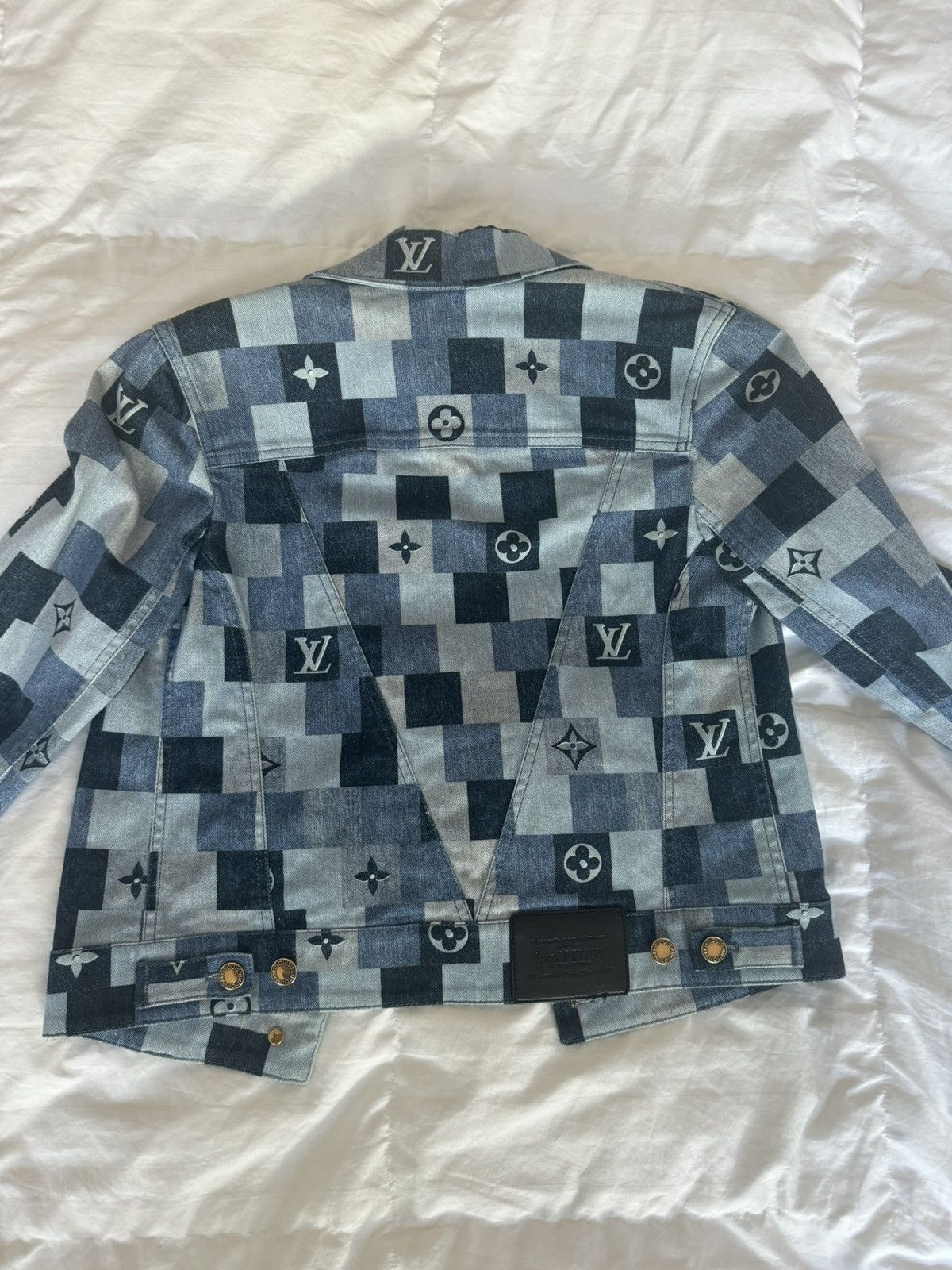 Louis Vuitton Louis Vuitton Damier Denim Jacket Size XXS / US 00 / IT 34 - 6 Thumbnail
