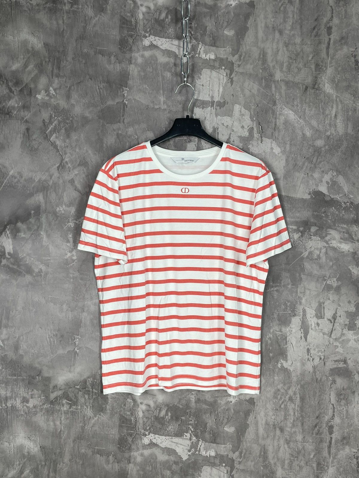 Vintage Dior Uniform Archive Luxury Striped T shirt Size US M / EU 48-50 / 2 - 1 Thumbnail