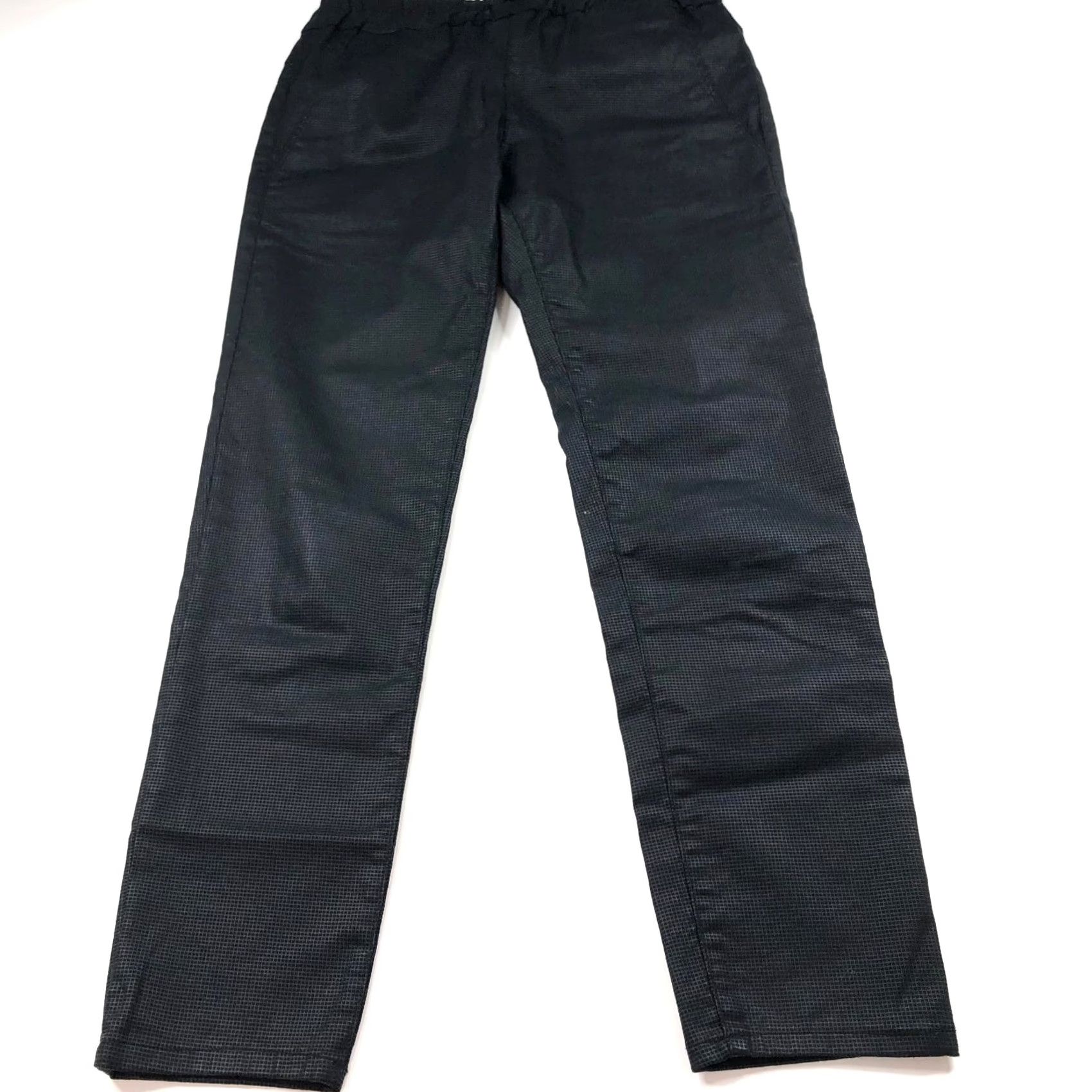 Vintage Bevy Flog Pants Women Mid Rise Elastic Waist Pull On 27 Black Size 27" / US 4 / IT 40 - 2 Thumbnail