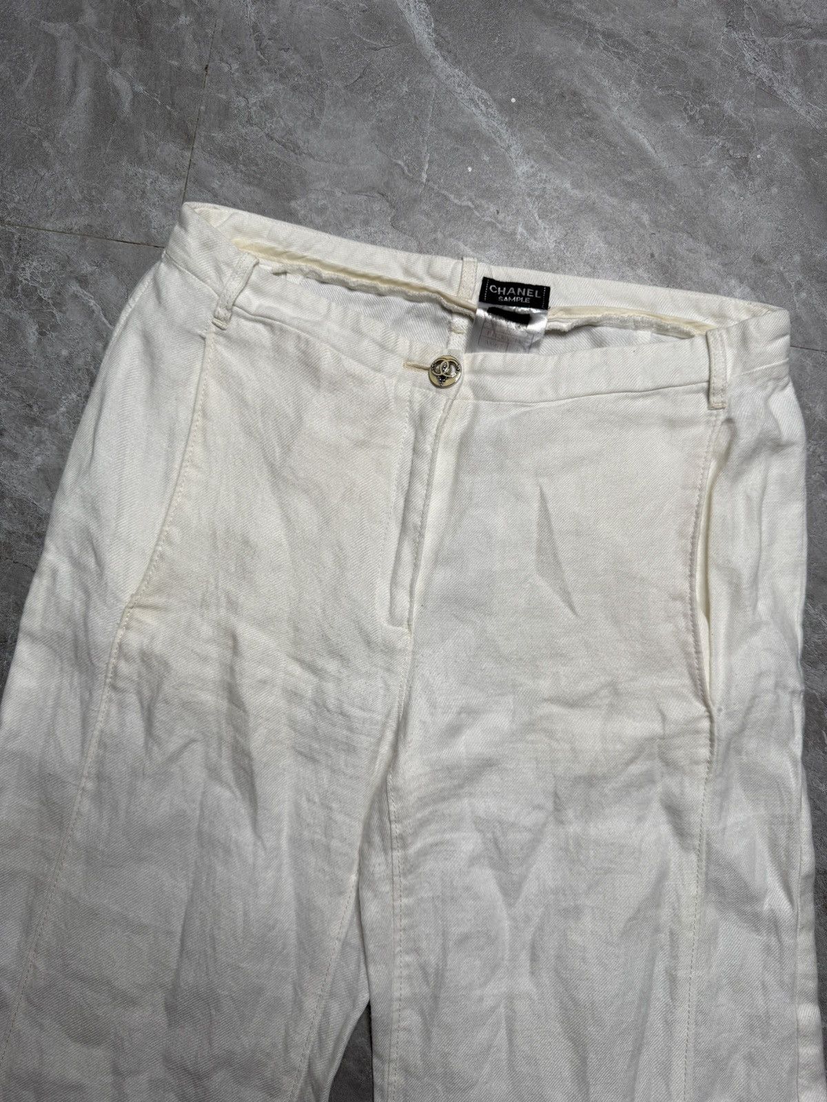Chanel Chanel “Sample” Resort 09 Flared Rayon Pants Size 26" / US 2 / IT 38 - 9 Thumbnail
