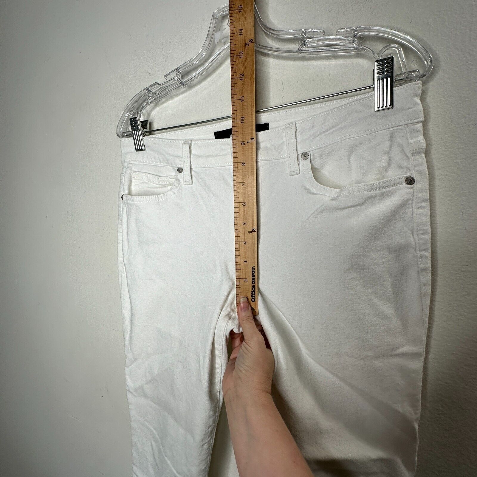 Other Joe's Jeans White Low-Rise Skinny Ankle Juliet Crop Jeans 30 Size 30" / US 8 / IT 44 - 5 Thumbnail