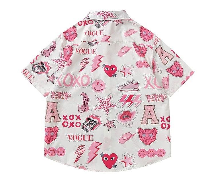 Other Graffiti Button Up Short Sleeve Shirt Size US M / EU 48-50 / 2 - 13 Thumbnail