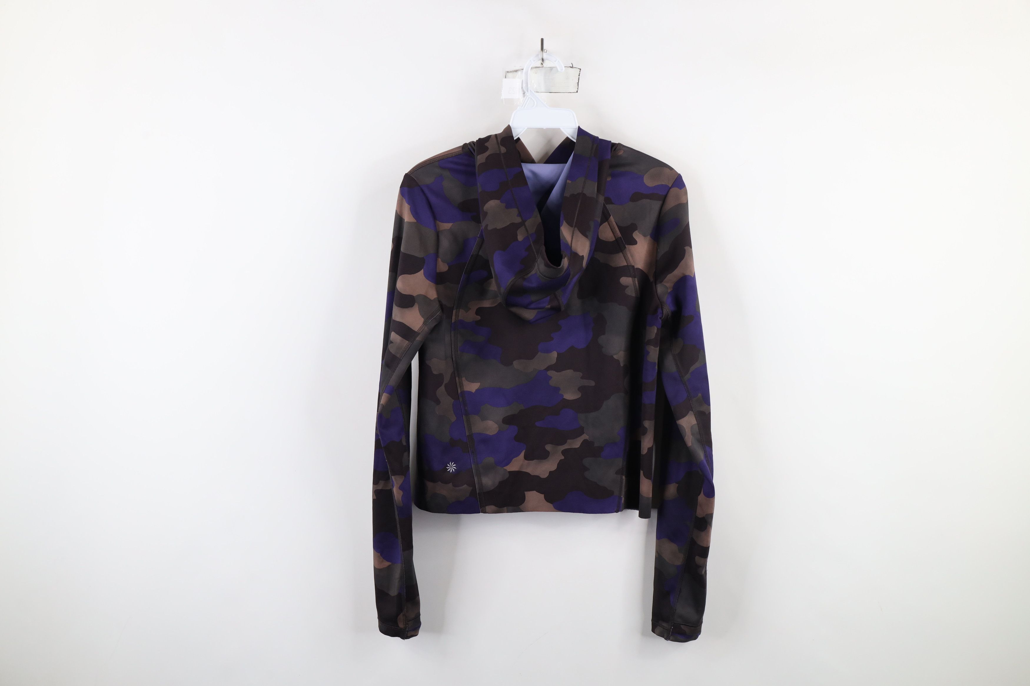 Athleta × Vintage Athleta The Pinnacle Crop Cropped Hoodie Yoga Gym Size XS / US 0-2 / IT 36-38 - 11 Thumbnail