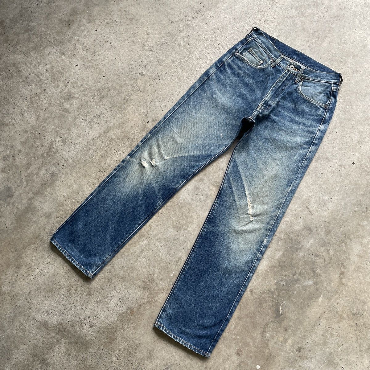 Japanese Brand W27💥 Vintage Japanese Mud Wash Denim Faded Jeans Pants Size US 27 - 2 Thumbnail