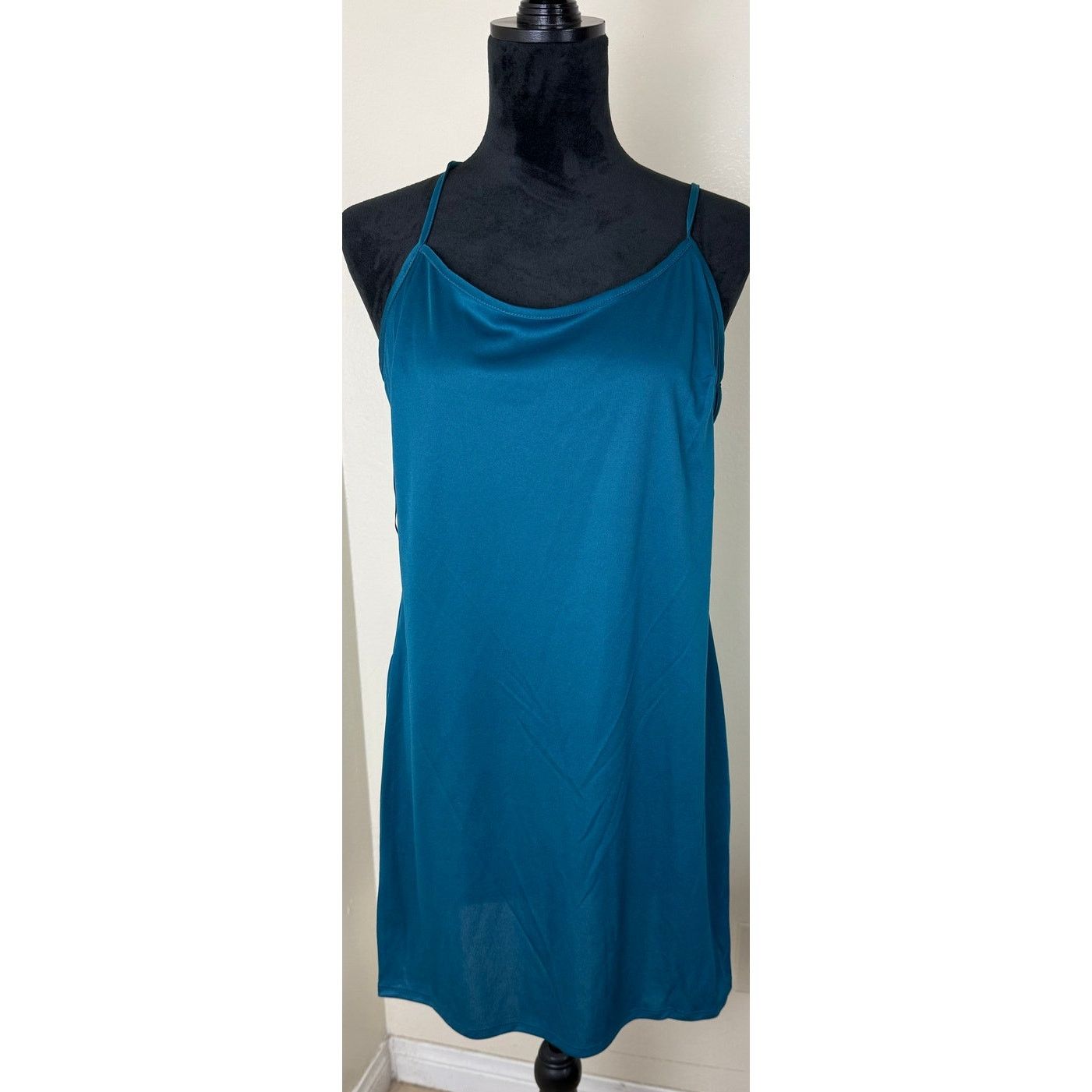 Donna Morgan Donna Morgan Blue Multi Dress With Mini Under Dress Size XL / US 12-14 / IT 48-50 - 3 Thumbnail