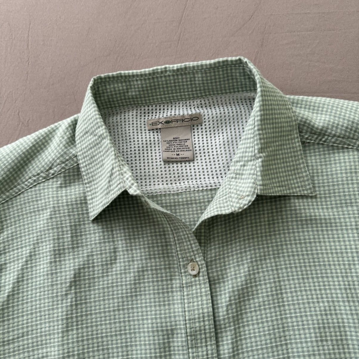 ExOfficio × Vintage Exofficio Corsico Gauze Check Short-Sleeve Shirt Size M / US 6-8 / IT 42-44 - 3 Thumbnail