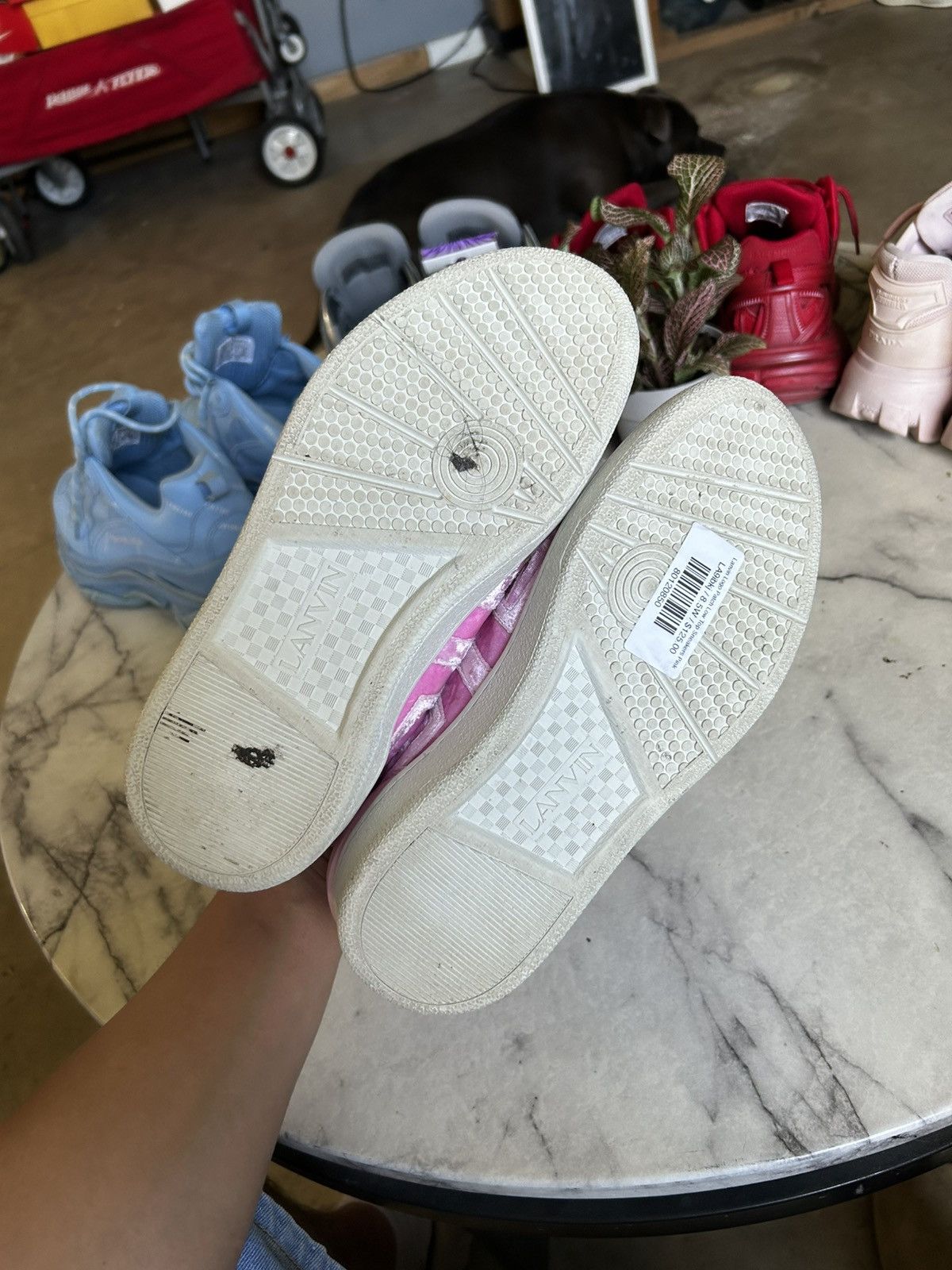 Lanvin Lanvin velour pink lows Size US 8.5 / IT 38.5 - 5 Thumbnail
