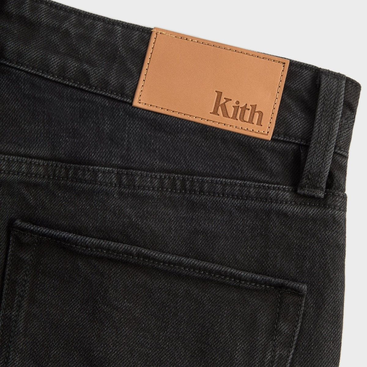 Kith KITH Varick Denim Jean Black Wash Raw Hem Size 33 Size US 33 - 10 Thumbnail