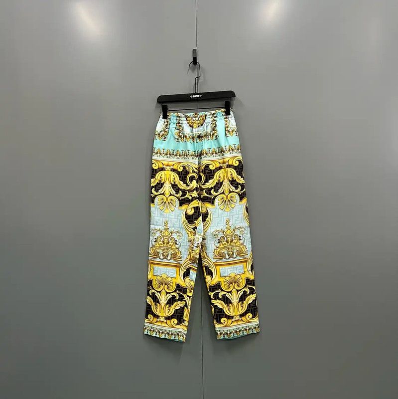 Fendi FENDI Men's Multicolor Cotton Casual Pants 0089 Size US 30 / EU 46 - 1 Thumbnail